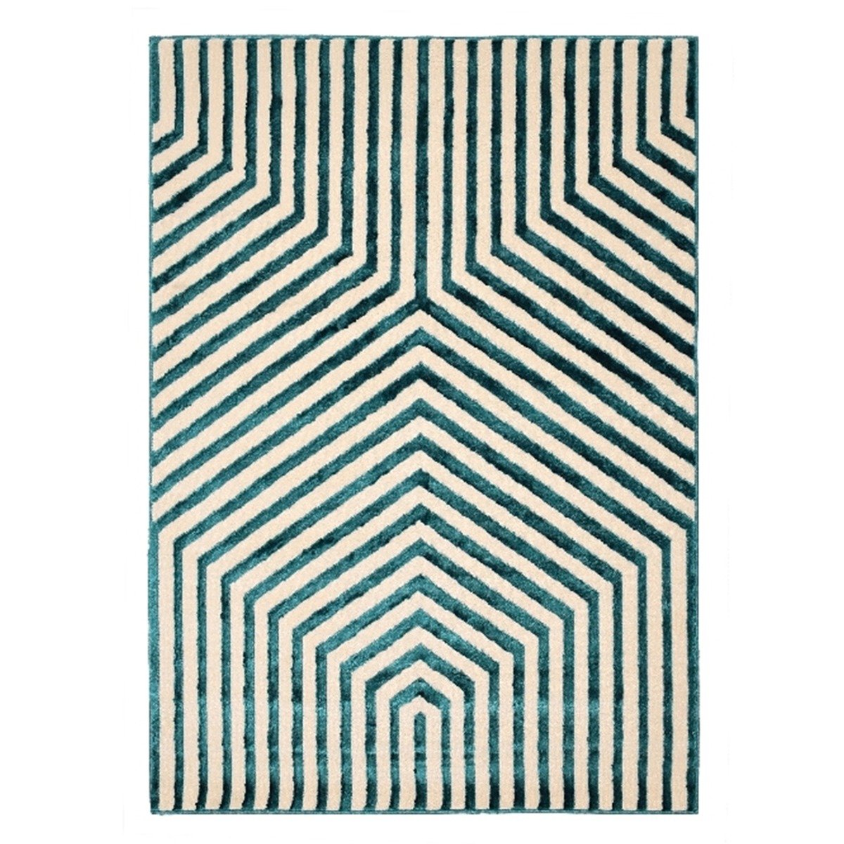 Mega Flooring Blue Modern Abstract Rug - 160 x 230cm