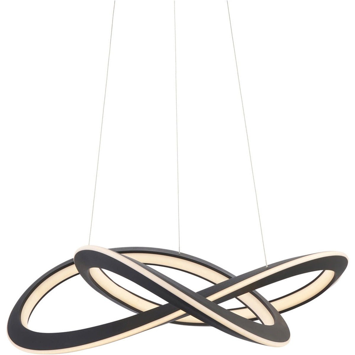 Loops Direct Silicone Hanging Ceiling Pendant Light - Black and White