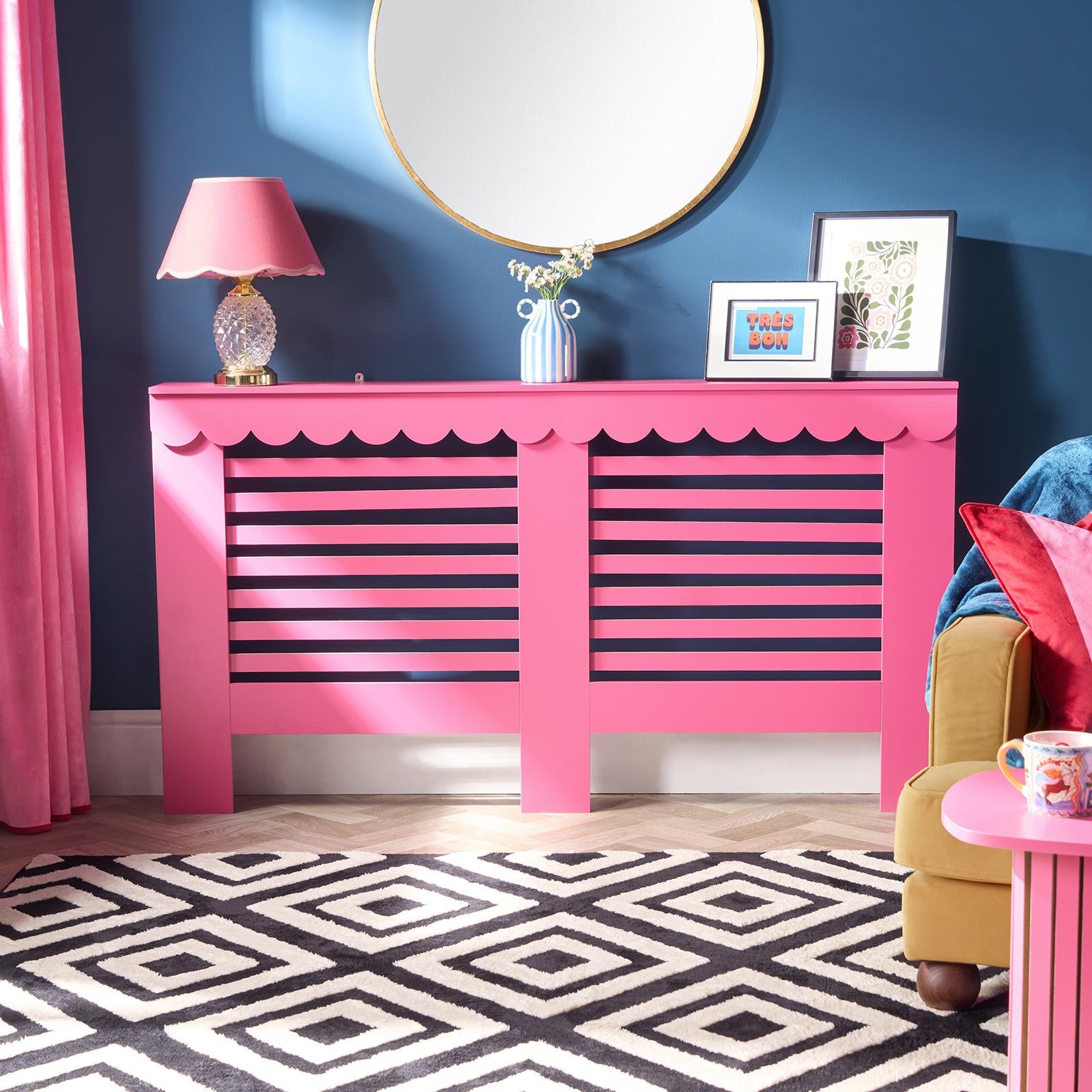 OHS Scallop Radiator Cover - Hot Pink - Large