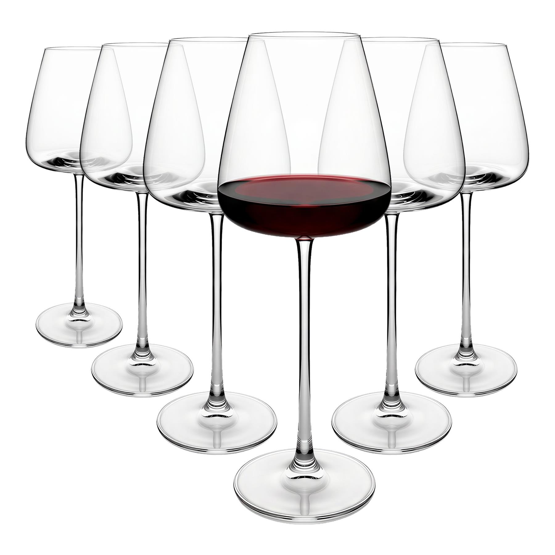 Argon Tableware Dulwich Crystal Red Wine Glasses - 600ml - Pack of 6