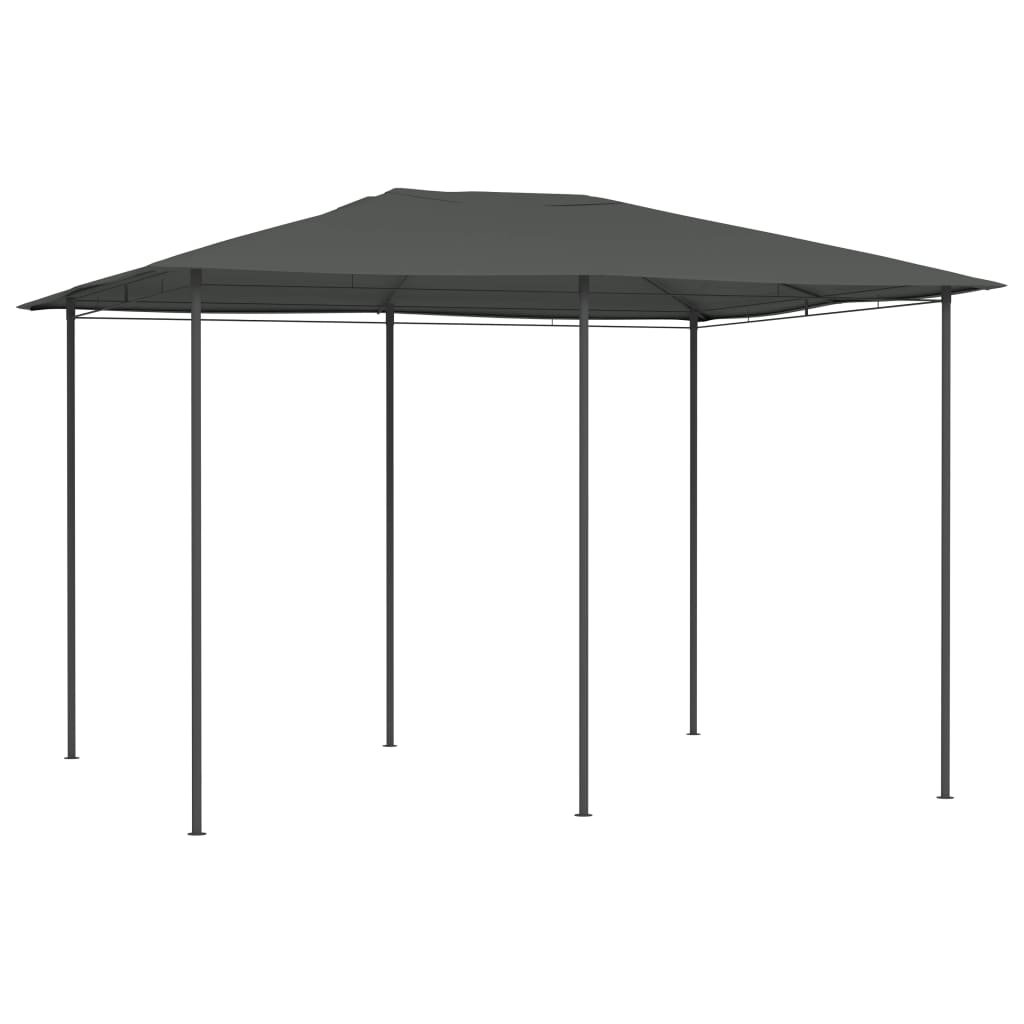 Walplus 3 x 4 x 2.6 m 160gsm Garden Gazebo - Anthracite