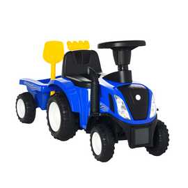 HOMCOM New Holland 1 to 3 Years Foot to Floor Ride On Tractor – Blue