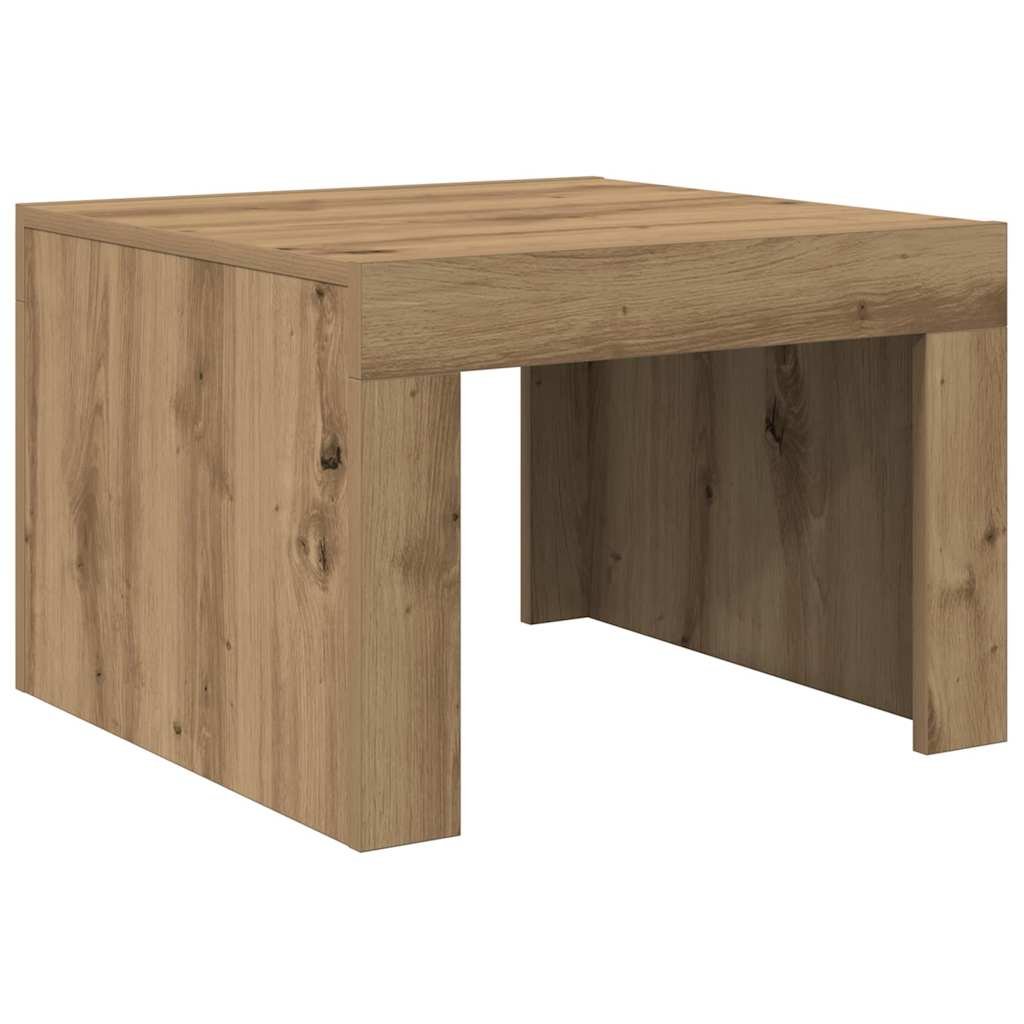 Walplus 2 Drawers Coffee Table - Artisan Oak - 50 x 50 x 35 cm