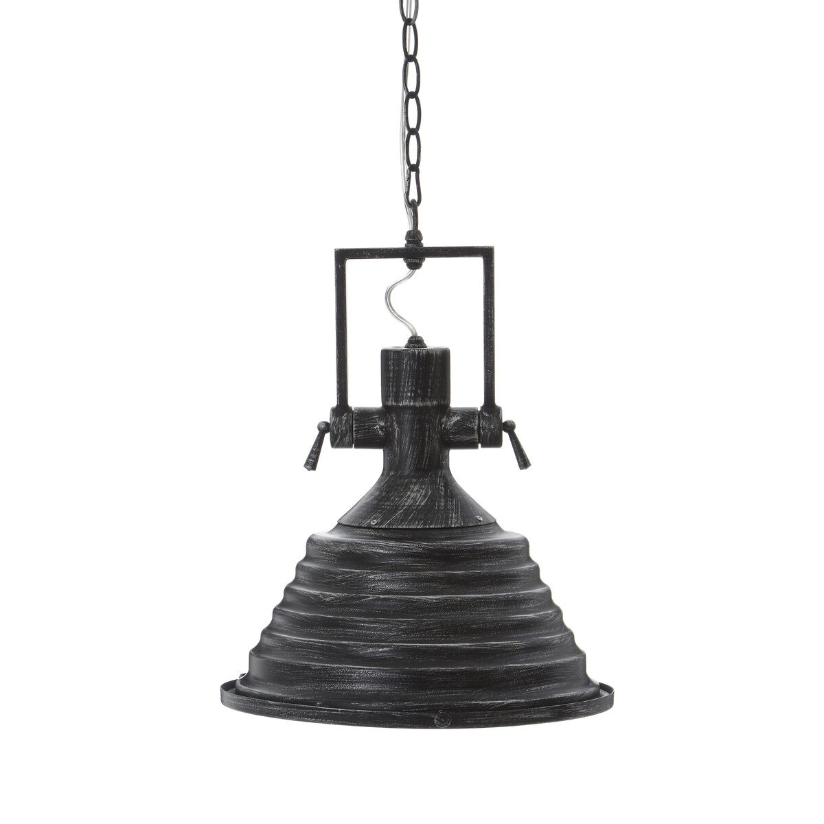 Orsina Lexington Industrial Pendant Light - Black and Silver