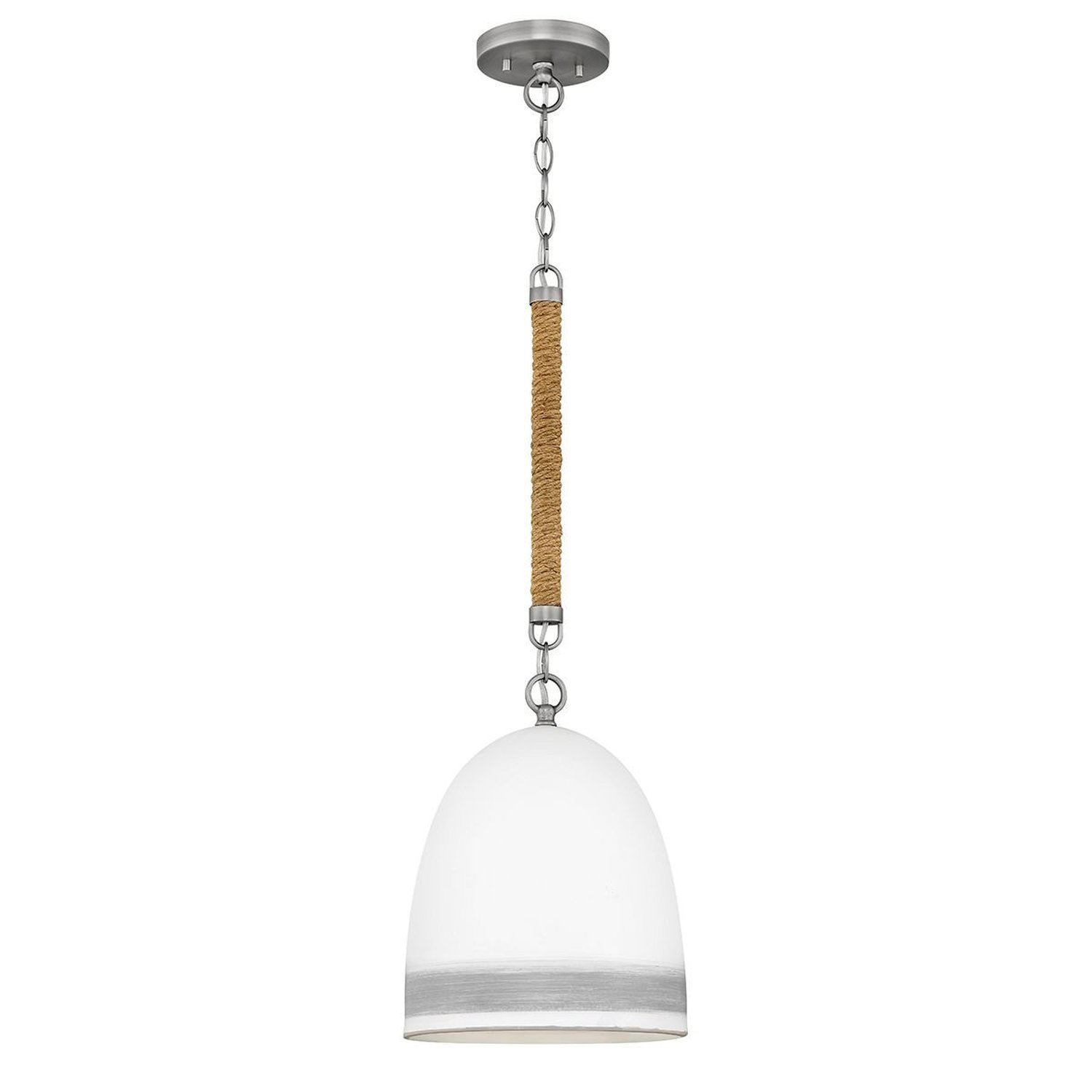 Elstead Hinkley Dome Pendant Light - Antique Nickel