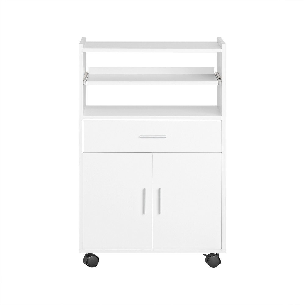 SoBuy 1 Drawer 2 Door 2 Shelf Kitchen Trolley - White
