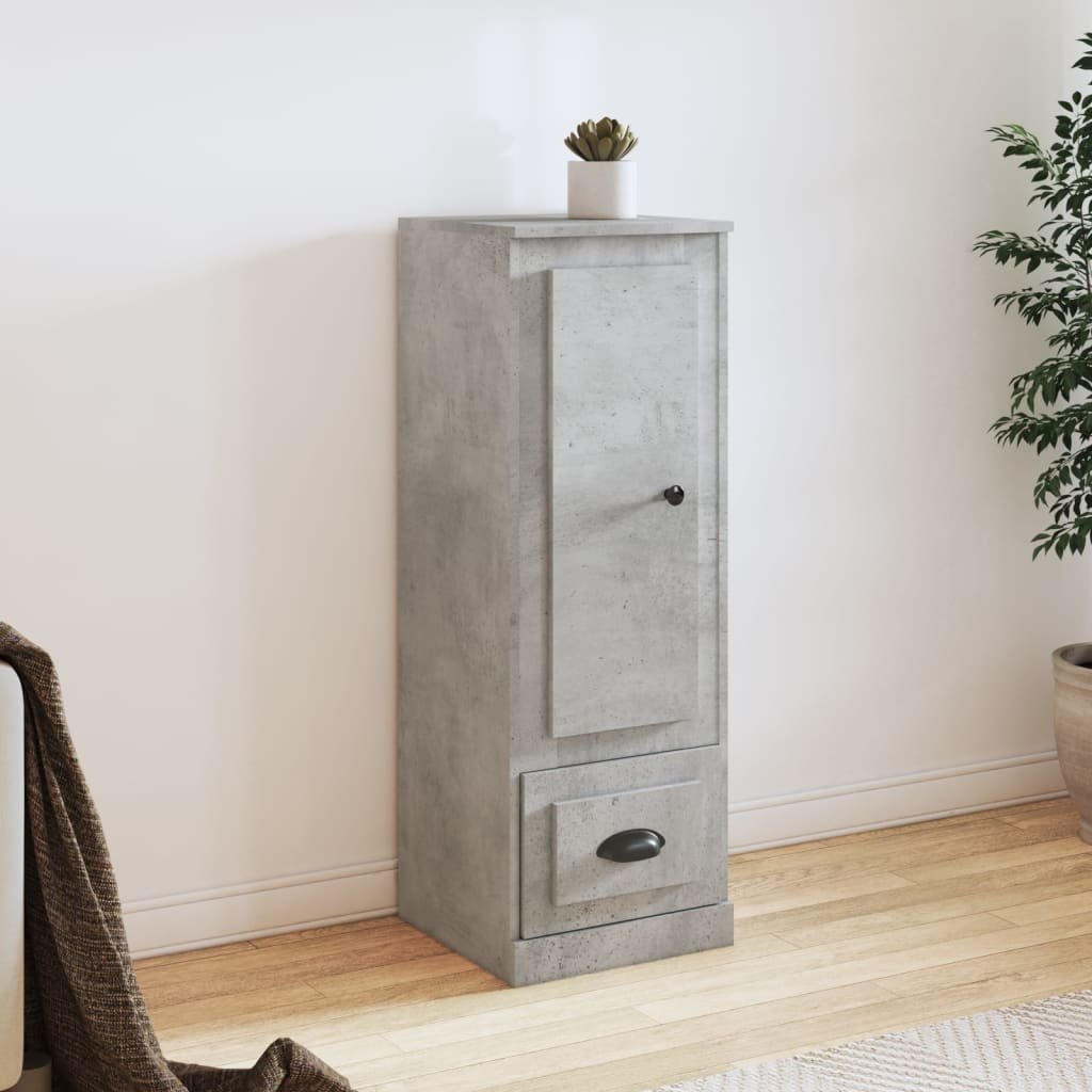 Walplus Engineered Wood Highboard - Granite Grey - 36 x 35.5 x 103.5 cm