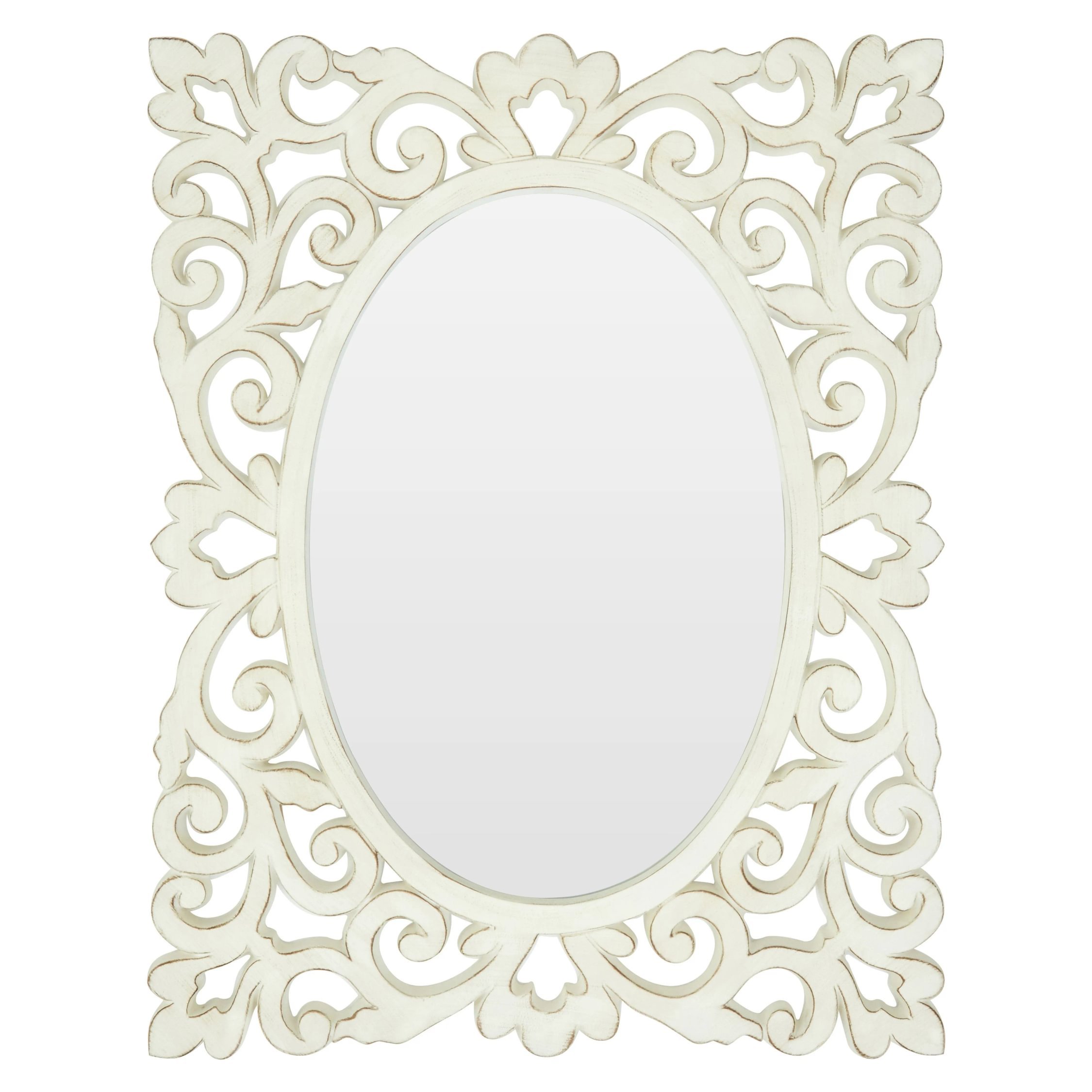 Orsina Stansie Wall Mirror – White