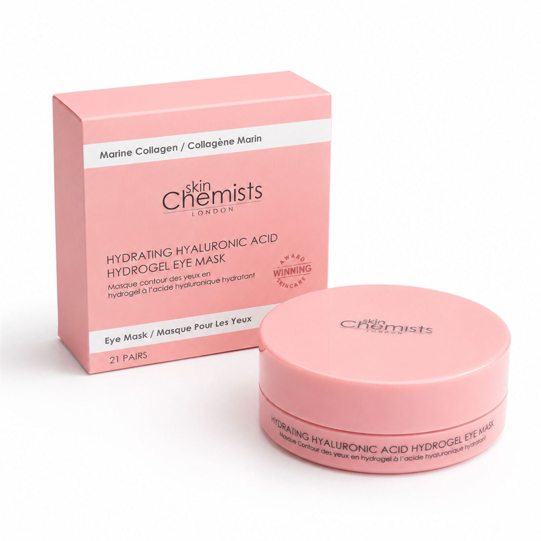 skinChemists Hydrating Anti-Ageing Hyaluronic Acid Hydrogel Eye Mask (20 Pairs)