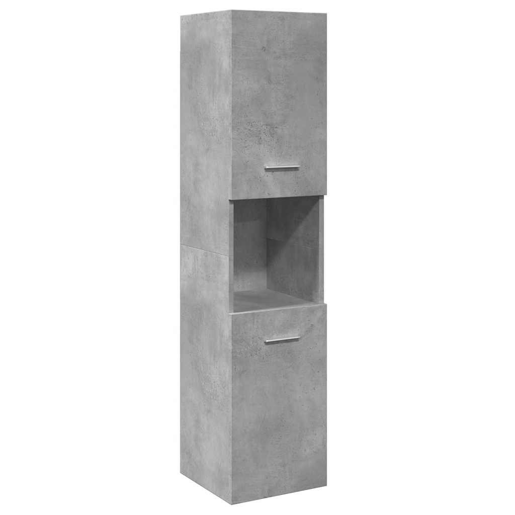 Walplus Bathroom Hanging Cabinet - Concrete Grey - 30 x 30 x 130 cm