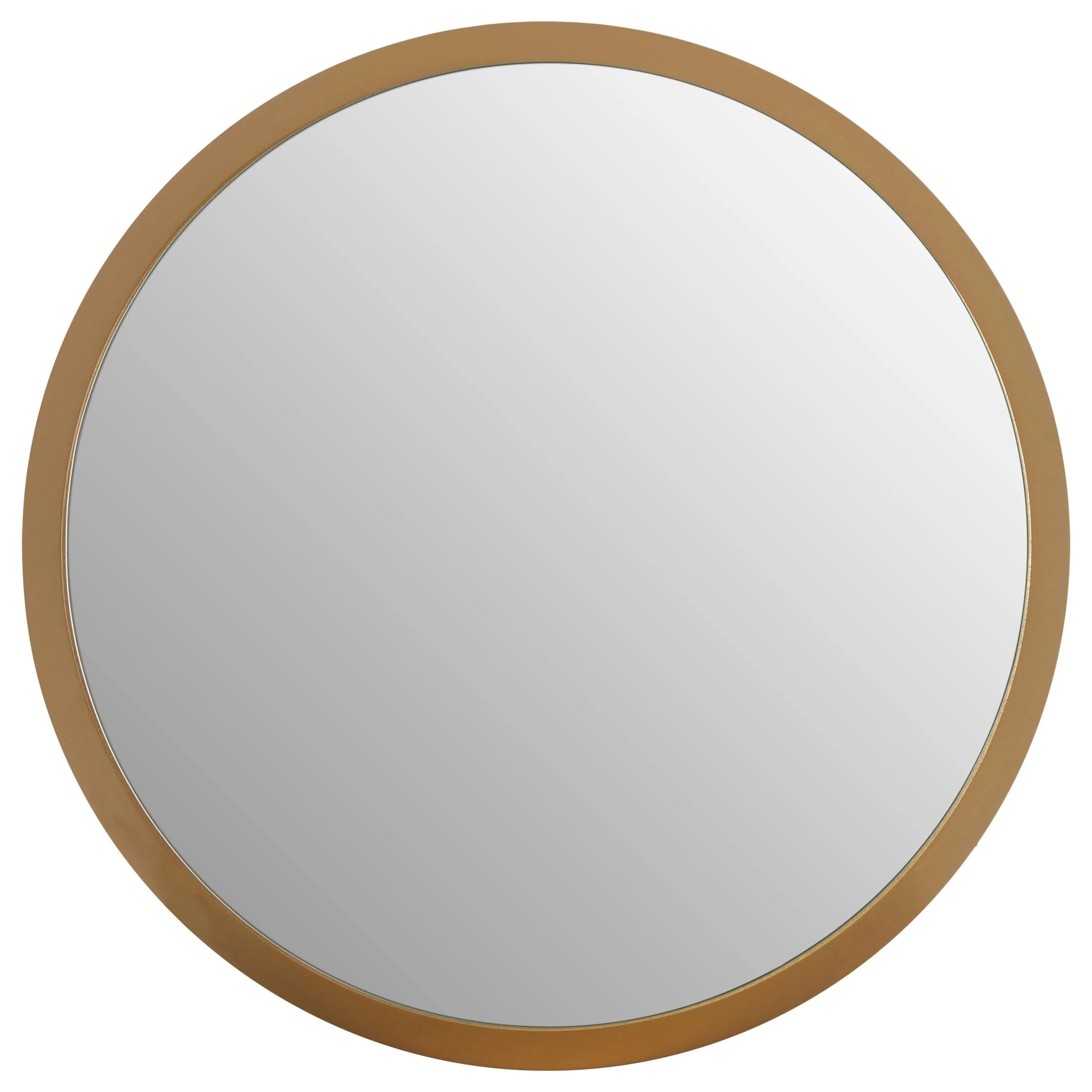 Orsina Athena Small Round Wall Mirror With Frame – Gold