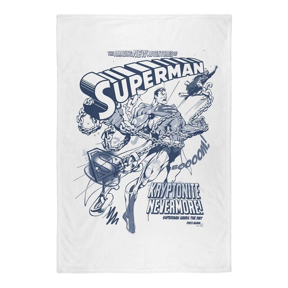 Superman Silky Comic Cover Superman Throw - 152cm x 127cm