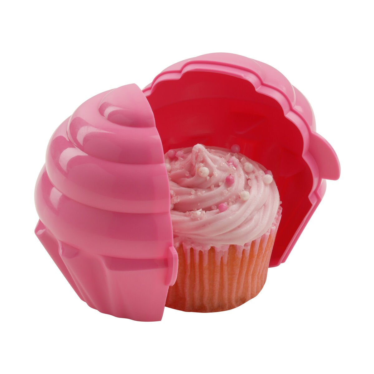 Orsina Hallie Cupcake Storage Container – Hot Pink