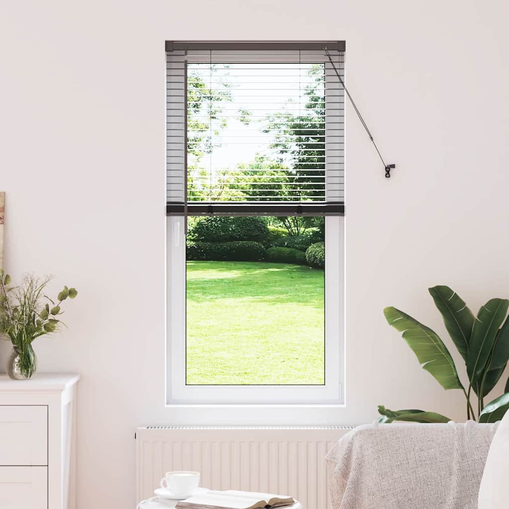 Walplus Polyester Window Blind - Black - 2.5 x 130 cm