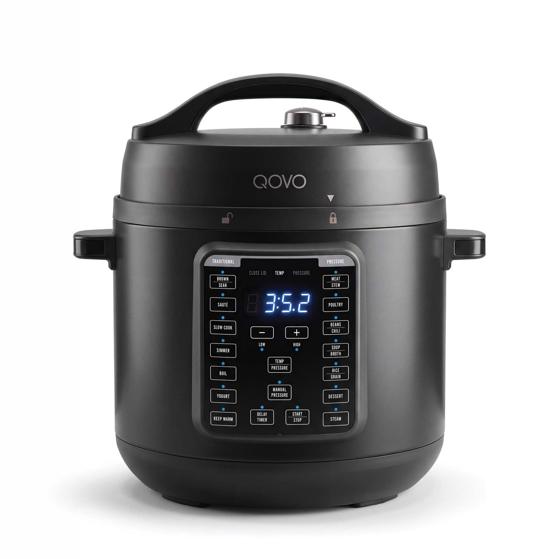 Qovo 14 in 1 7.6L 1200W Electric Multi Pressure Cooker - Black