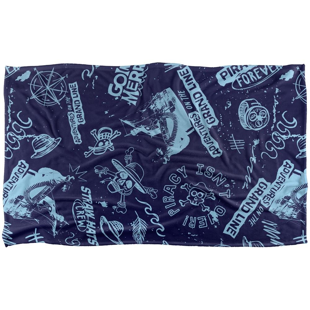 One Piece Doodles Soft Touch Blanket - 91cm x 147cm