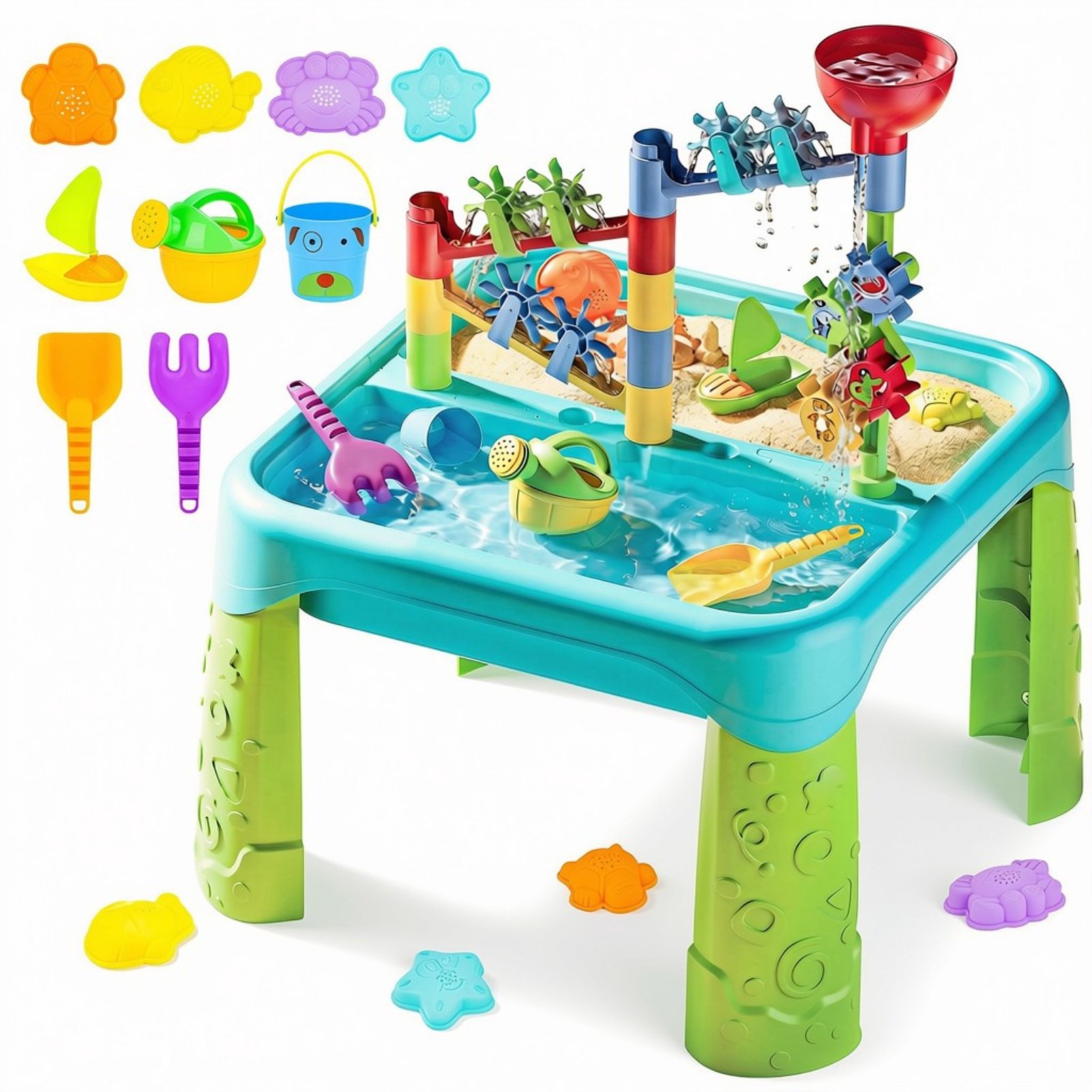 deAO Sand And Water Play Table - Blue