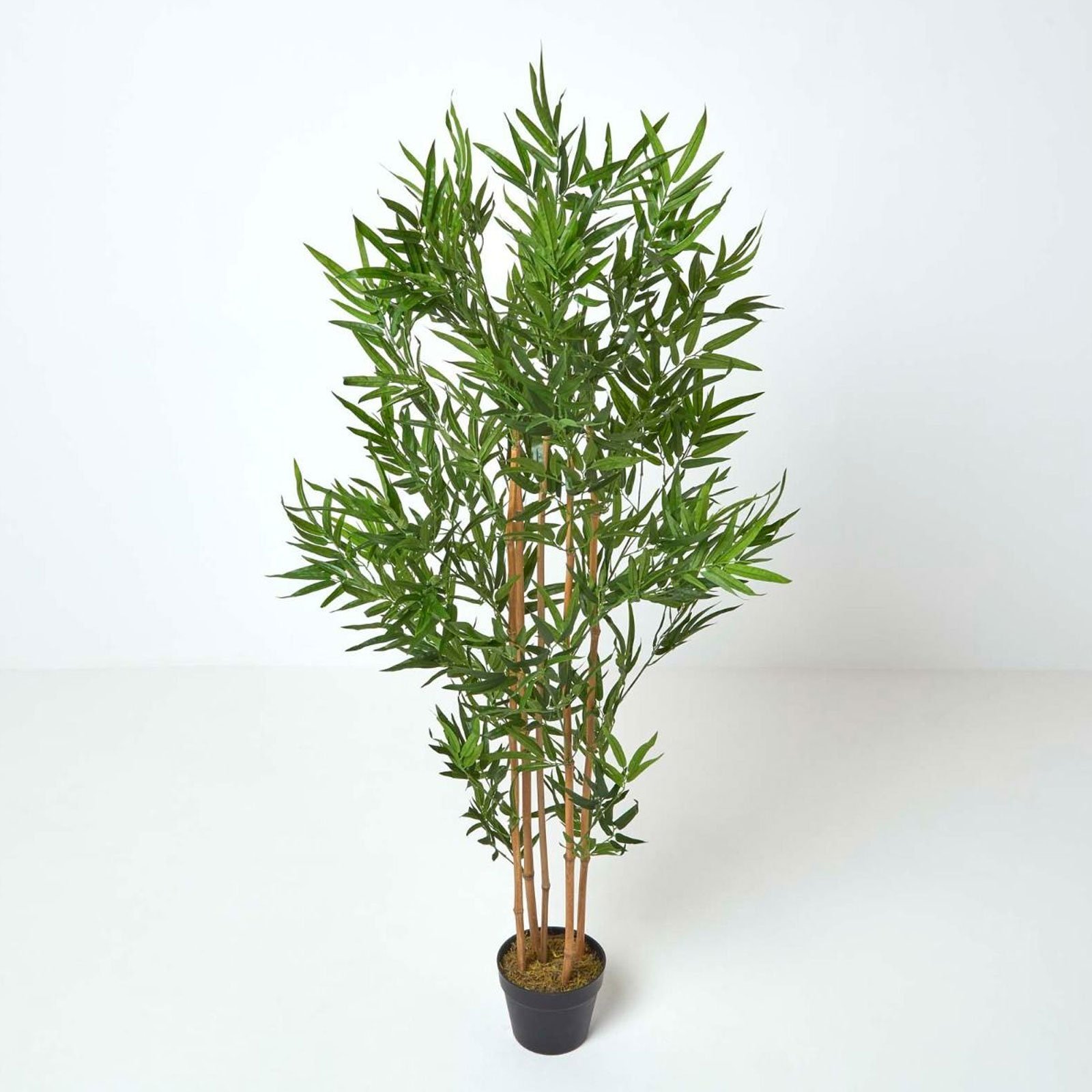 Homescapes Handcrafted Artificial Bamboo Tree Plant - Green