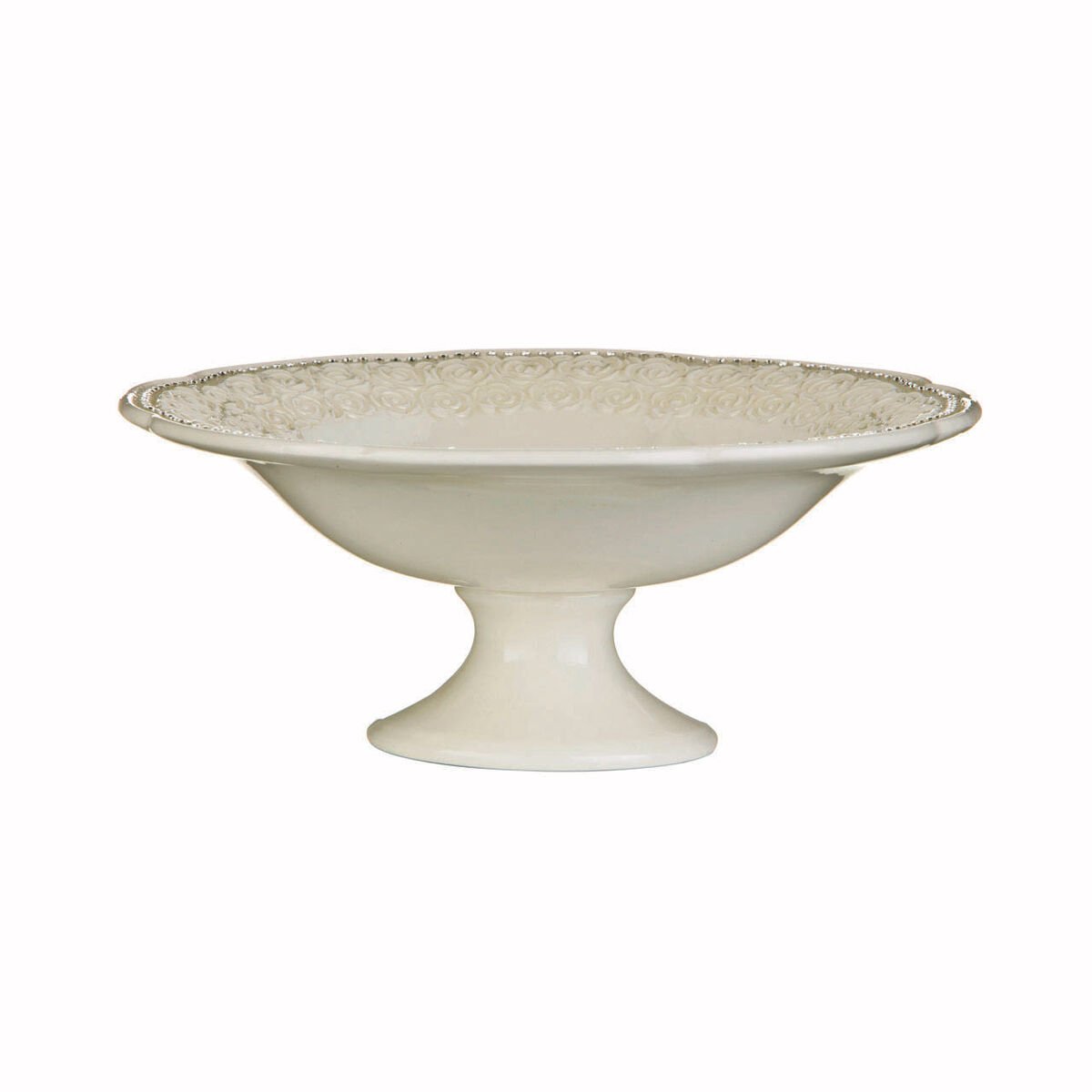Orsina Georgia Footed Bowl with Diamante - Cream