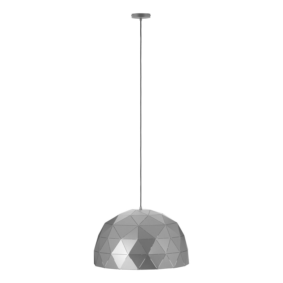 Orsina Mateo Large Dome Pendant Light - Silver