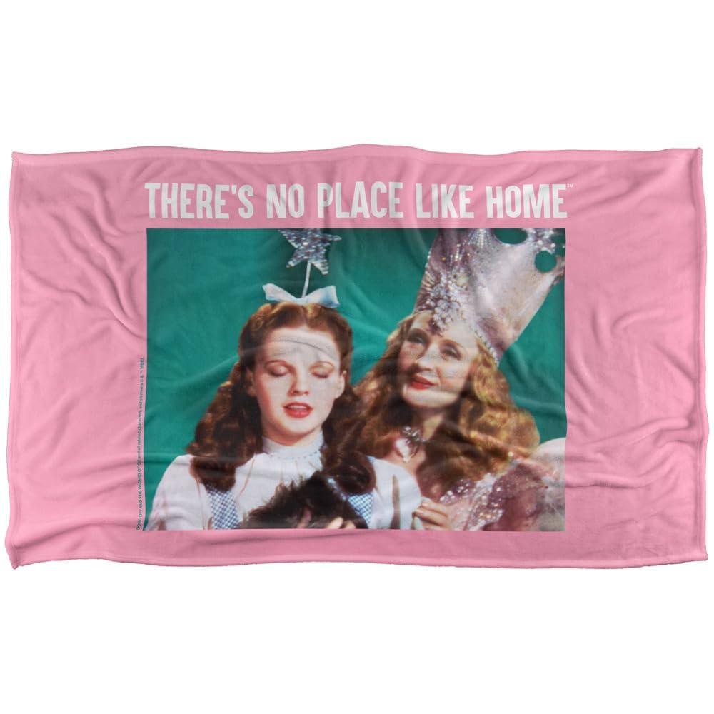 Wizard Of Oz Glinda No Place Like Home Soft Touch Blanket - 127cm x 152cm