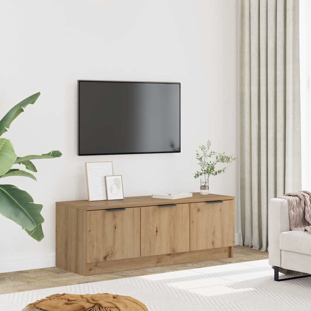 Walplus Engineered Wood TV Cabinet - Oak - 102 x 35 x 36.5 cm