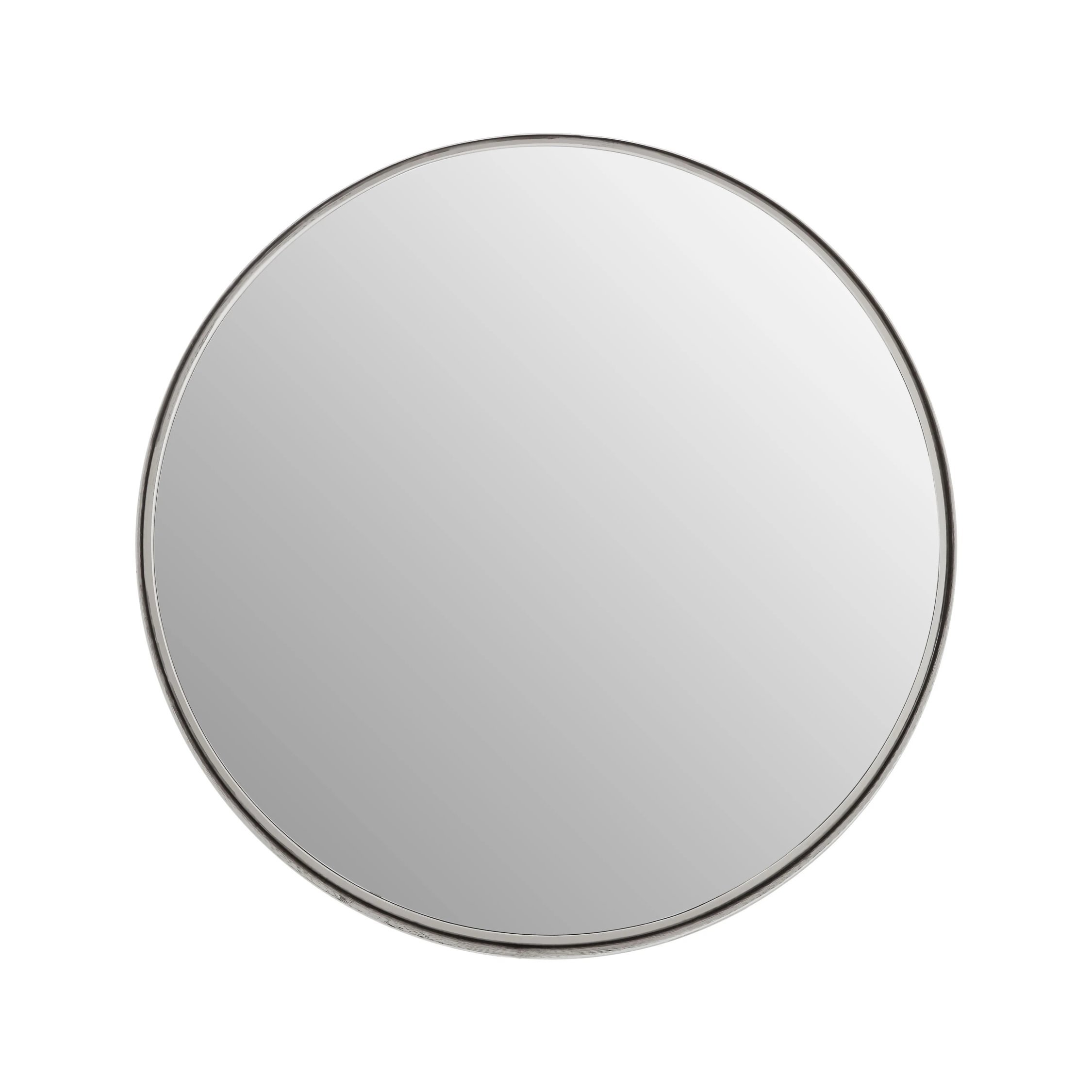 Orsina Leonov Small Nickel Finish Wall Mirror – Silver