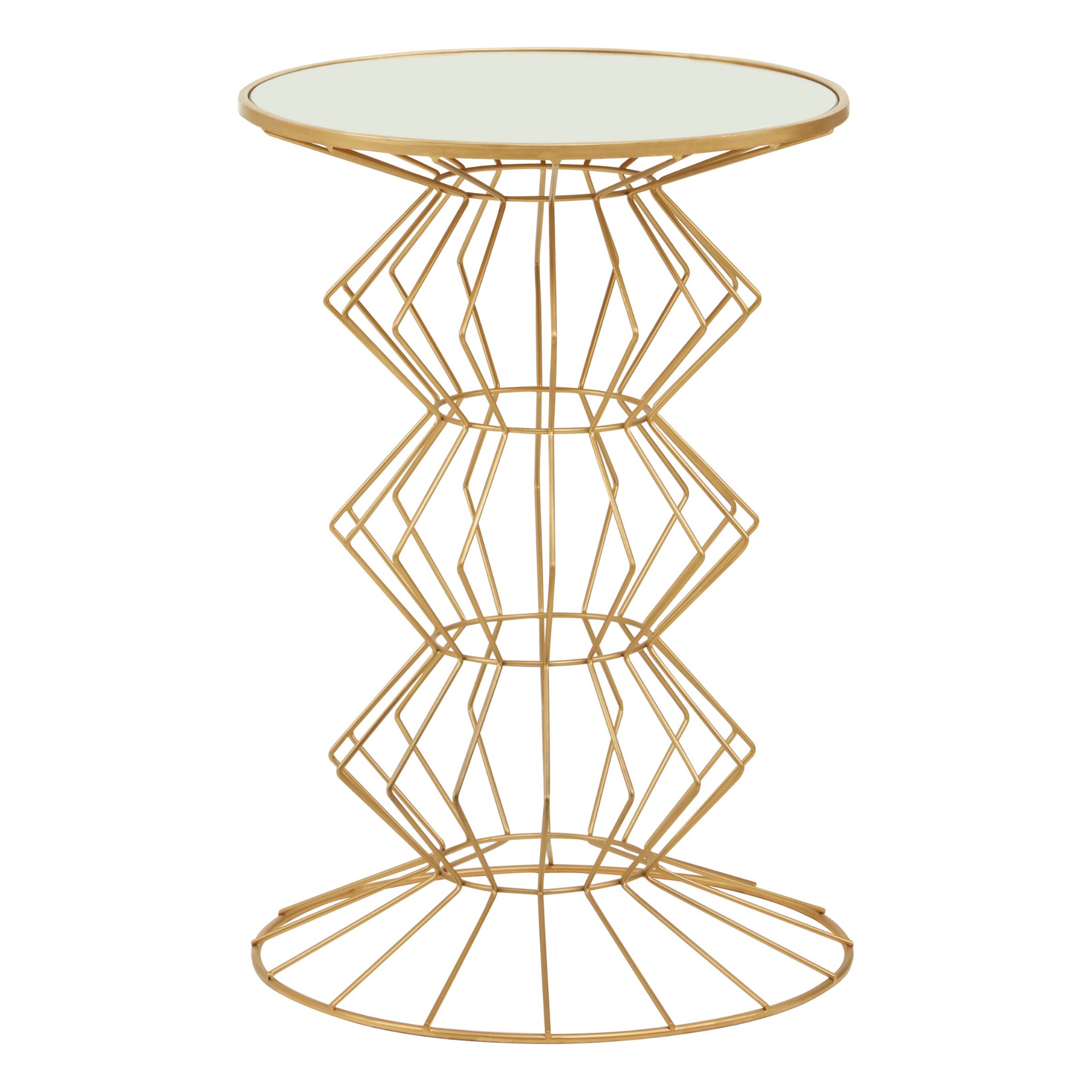 Orsina Yaxi Frame Side Table – Gold