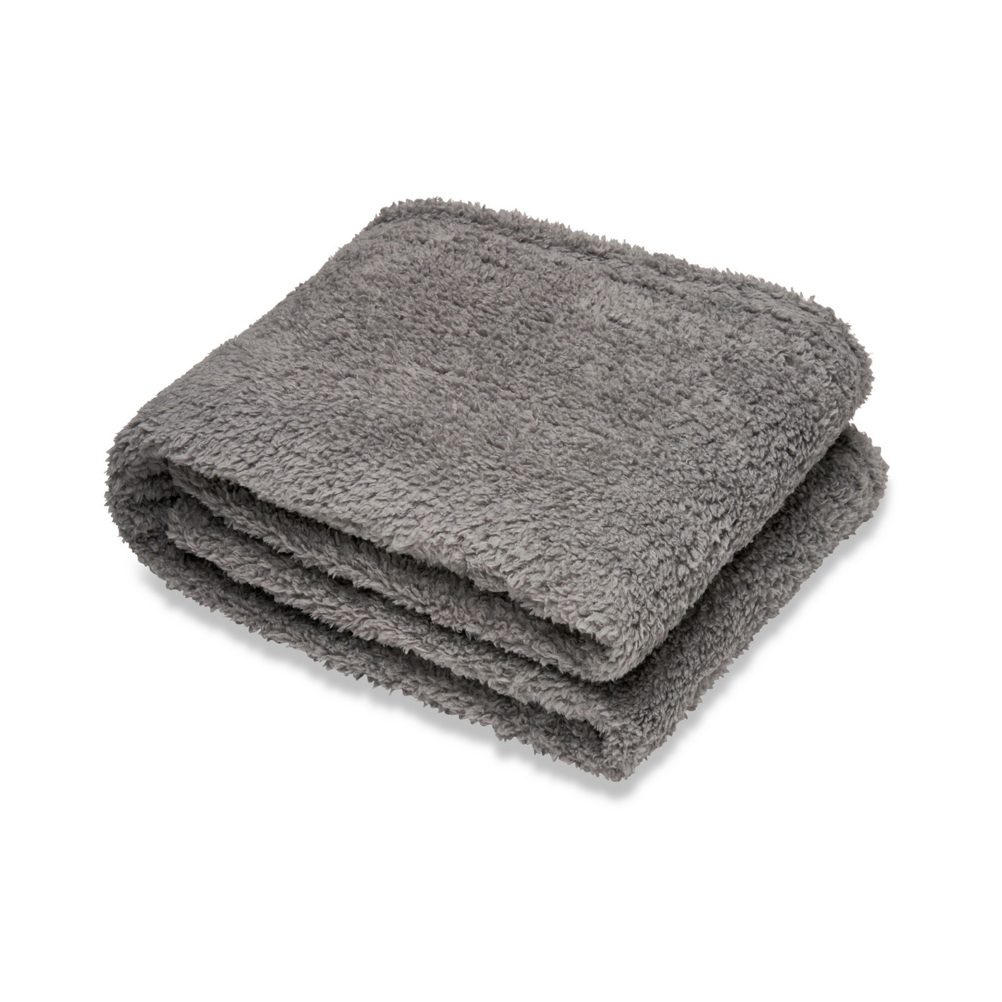 Ribbon Teddy Fleece Grey Throw - 170cm x 130cm