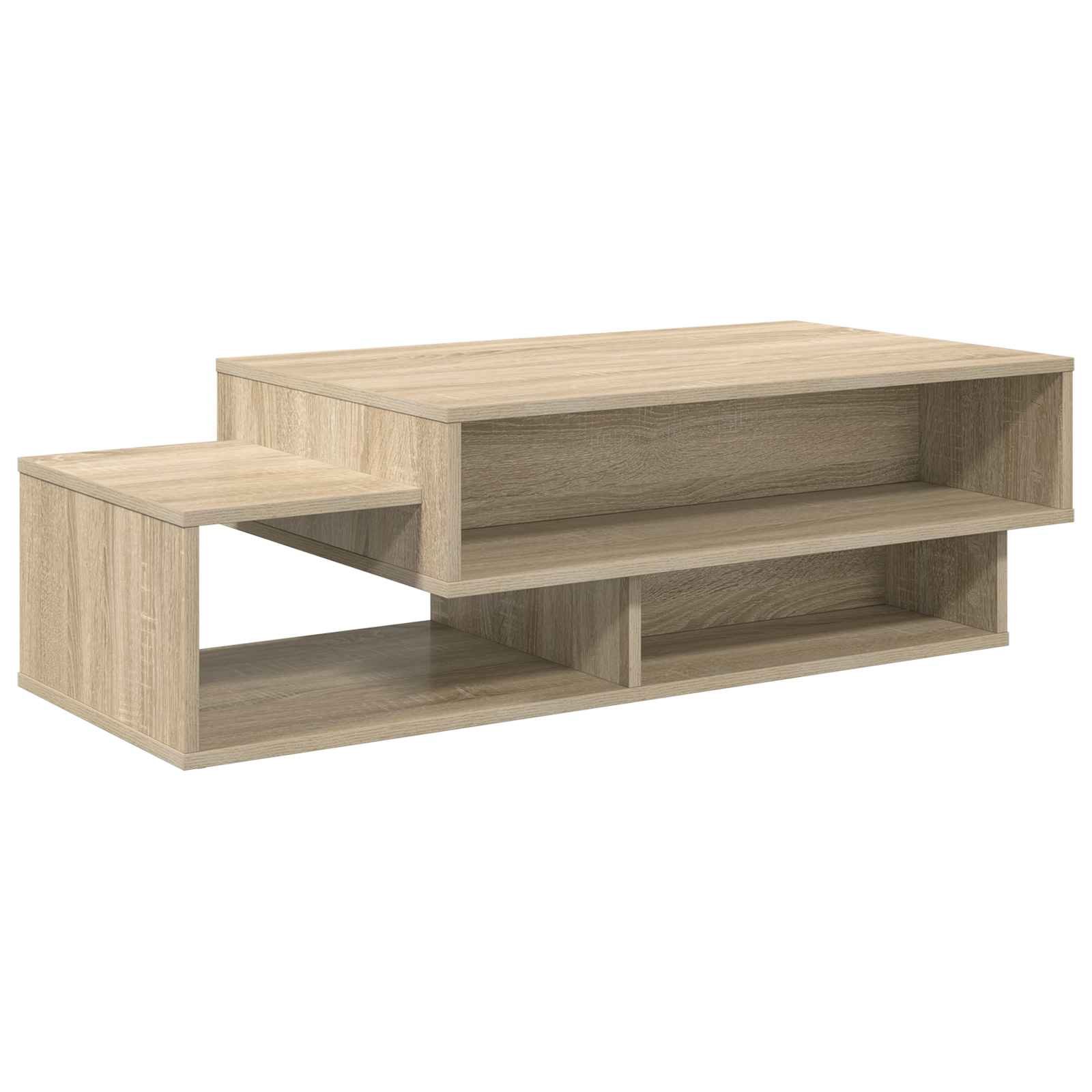 Walplus Engineered Wood Coffee Table - Sonoma Oak - 105 x 50 x 32.5 cm