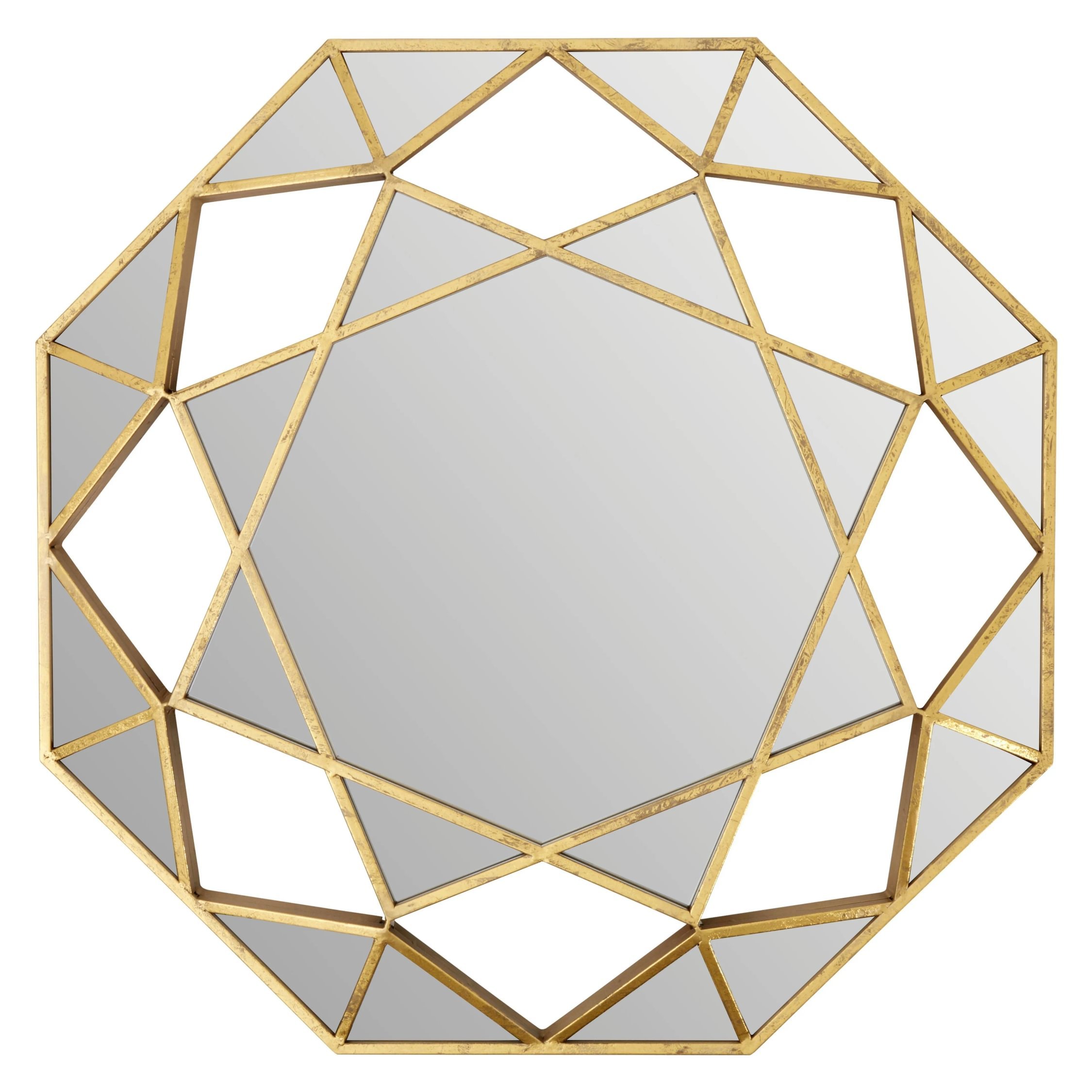 Orsina Marcia Octagonal Wall Mirror – Gold