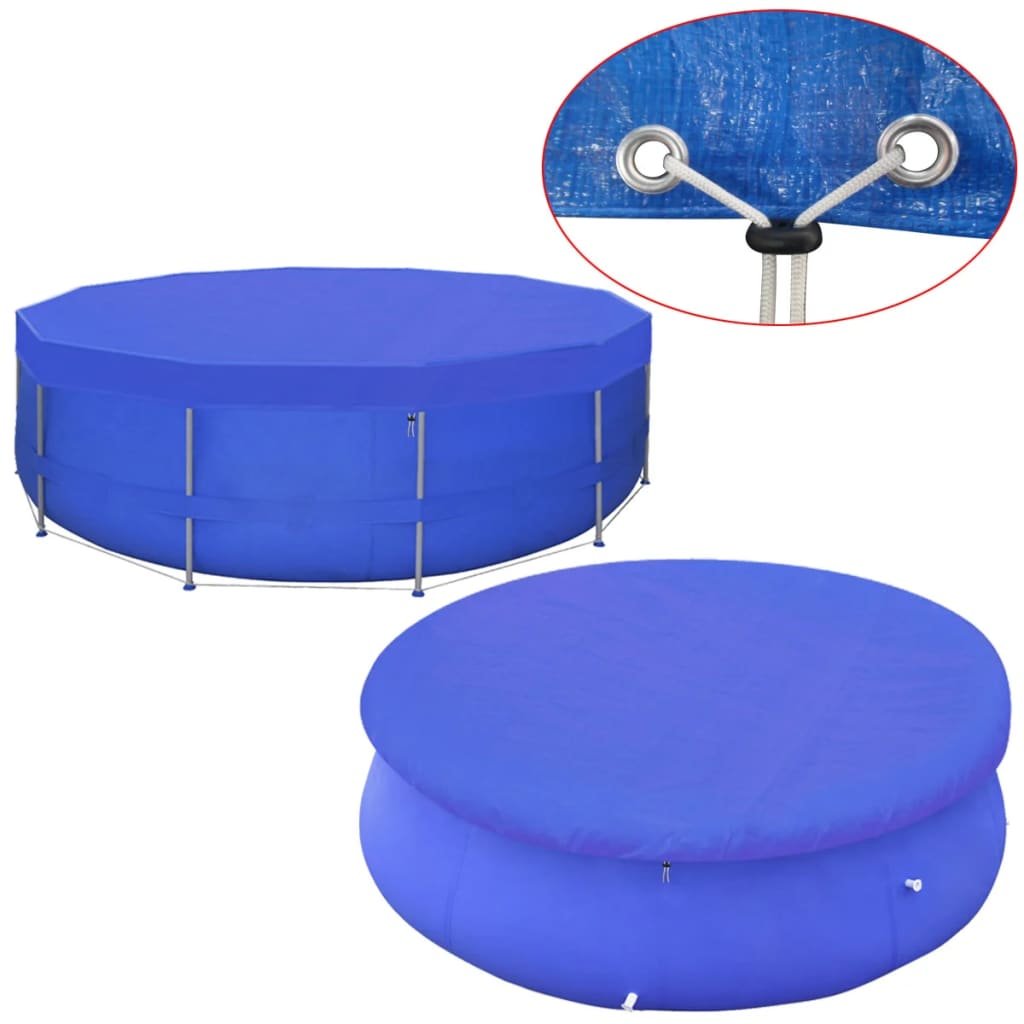 Walplus Round for 420 cm Pools Polyethylene Pool Cover - Dark Blue - 460 cm