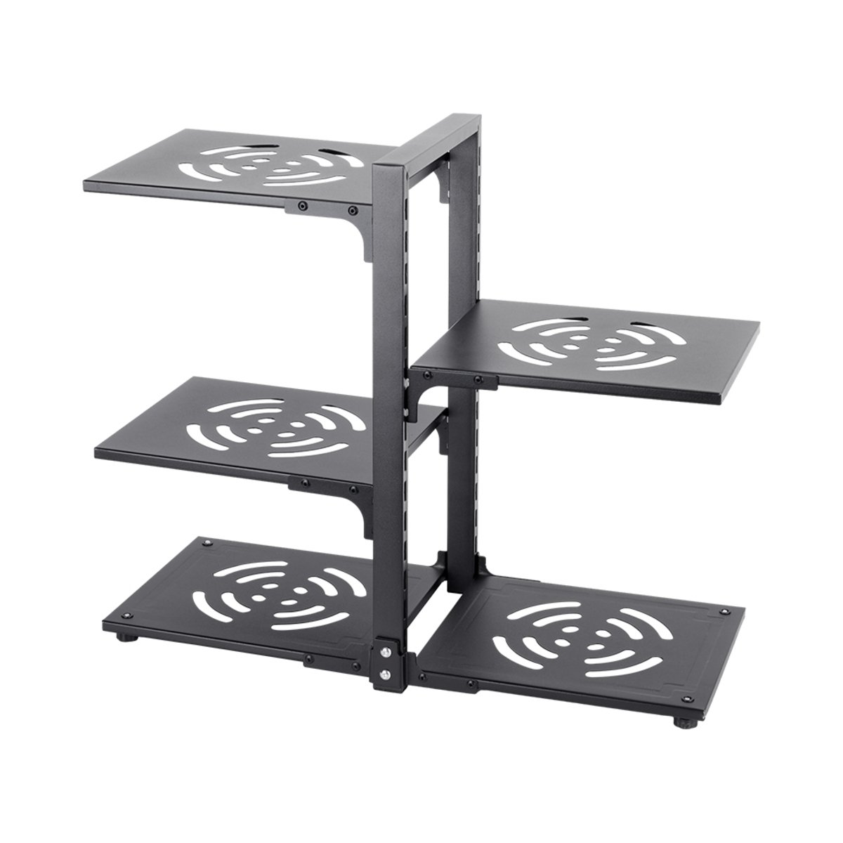 Living and Home 5-Tier Adjustable Kitchen Pot Rack - Black