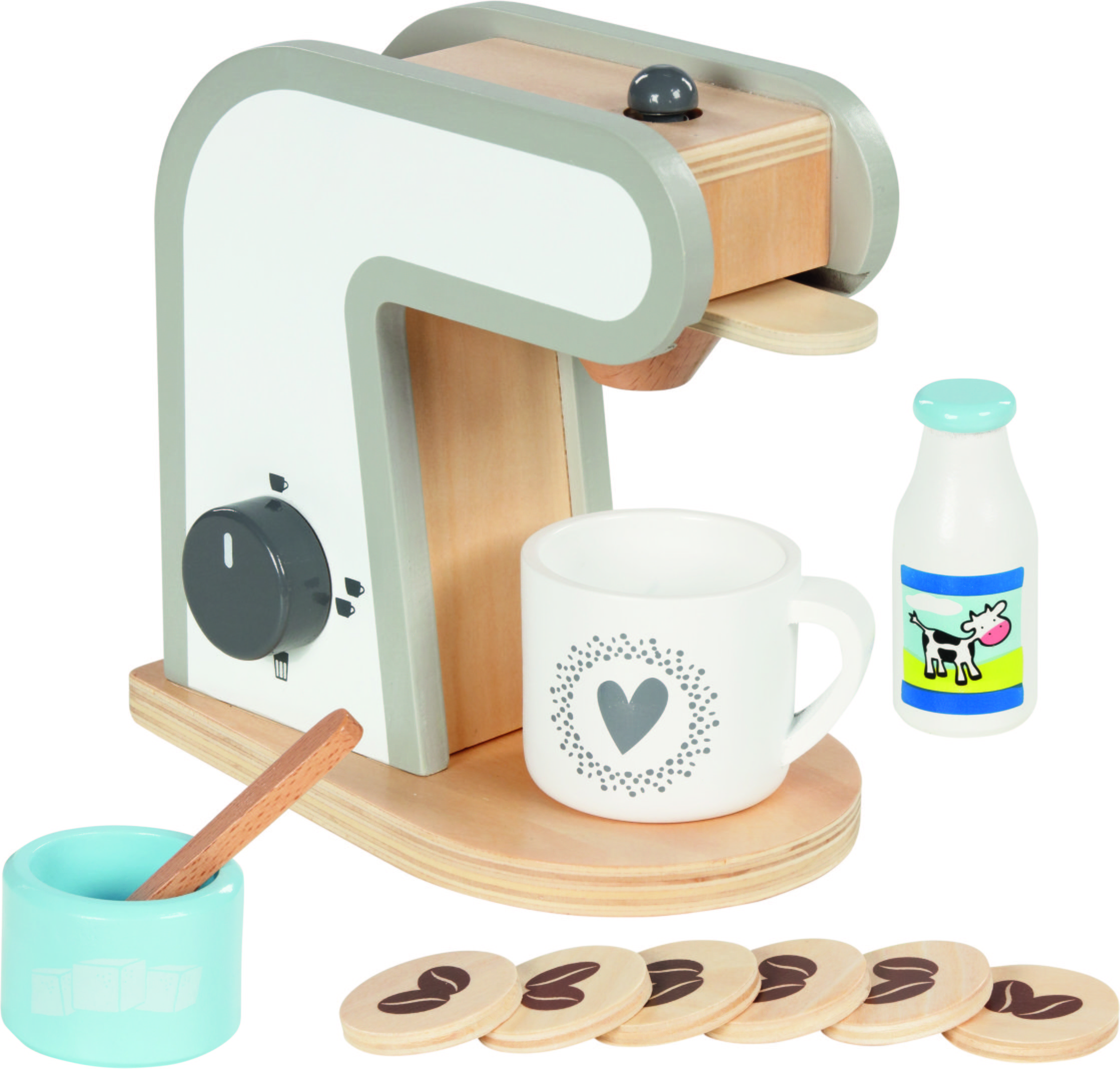 Goki Coffee Machine Wooden Pretend Playset - Age 3+