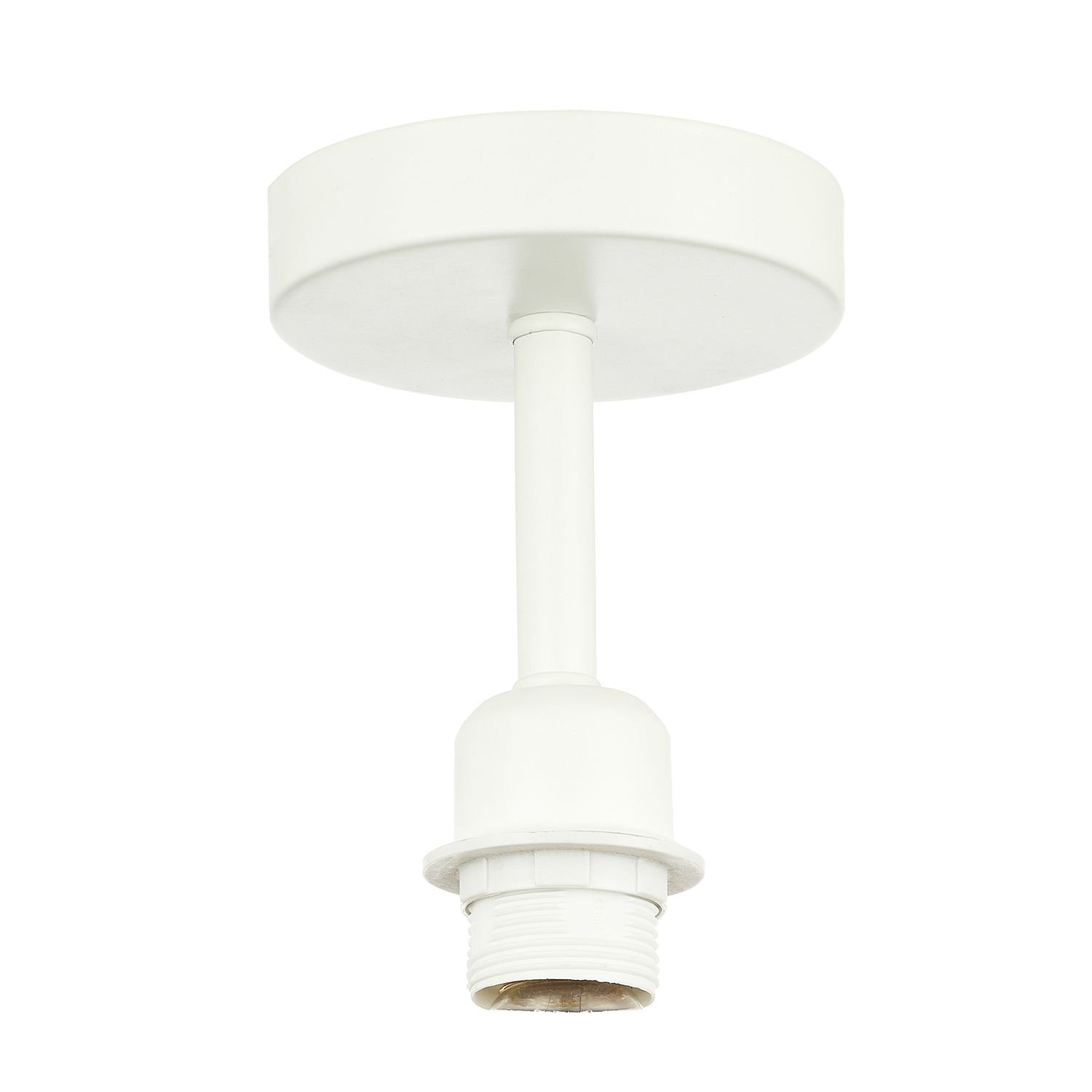 Happy Homewares Matt White for Industrial Bulbs Ceiling Light - 12cm