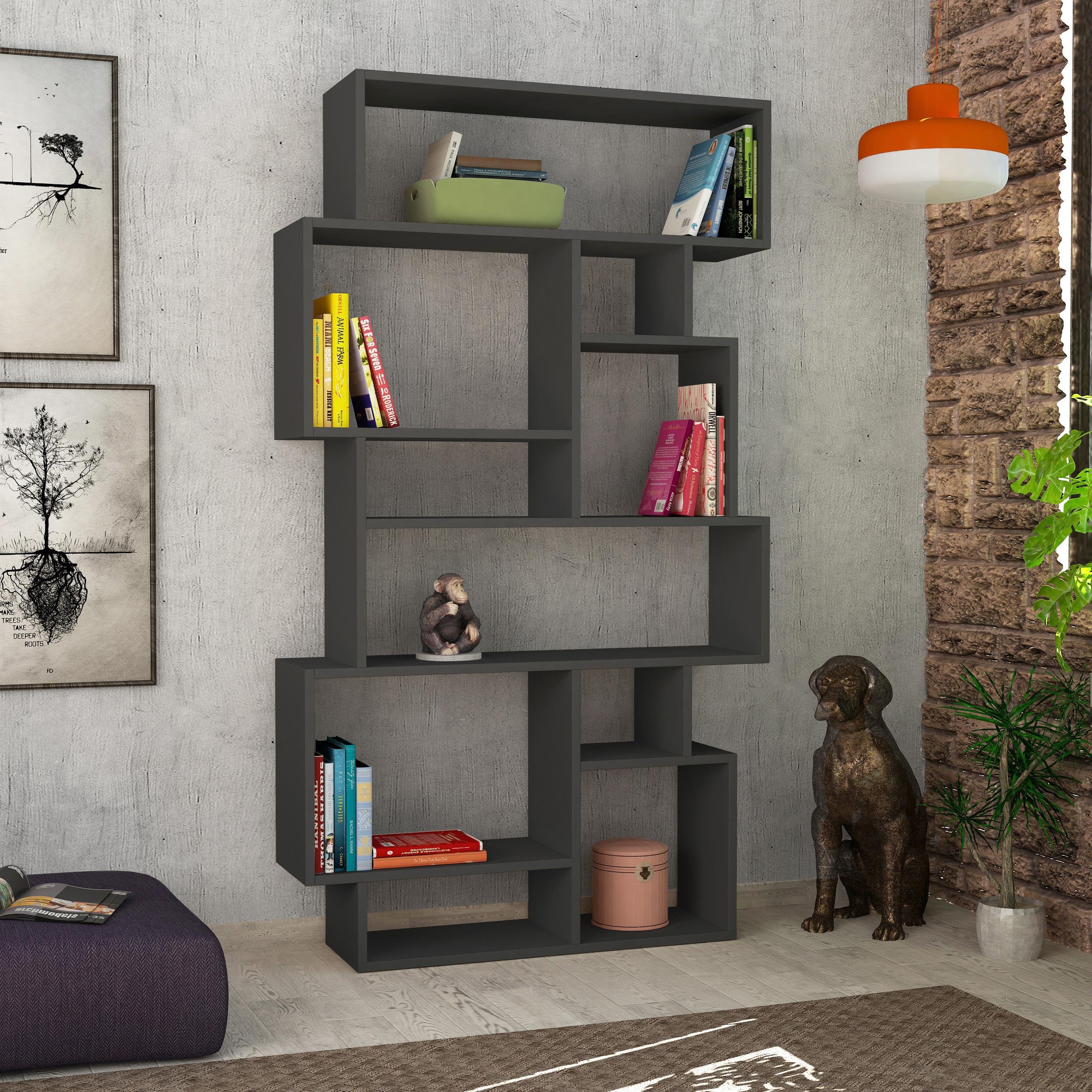 Decortie Karmato Particleboard Shelving Unit - Anthracite