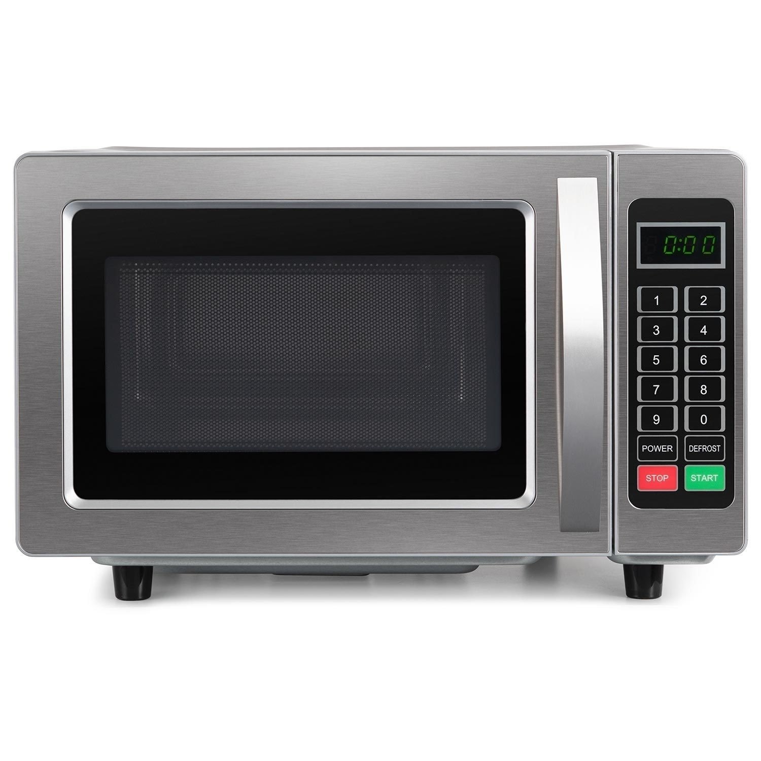 ElectriQ Freestanding 25L 1000W Flatbed Commercial Style Microwave - Silver