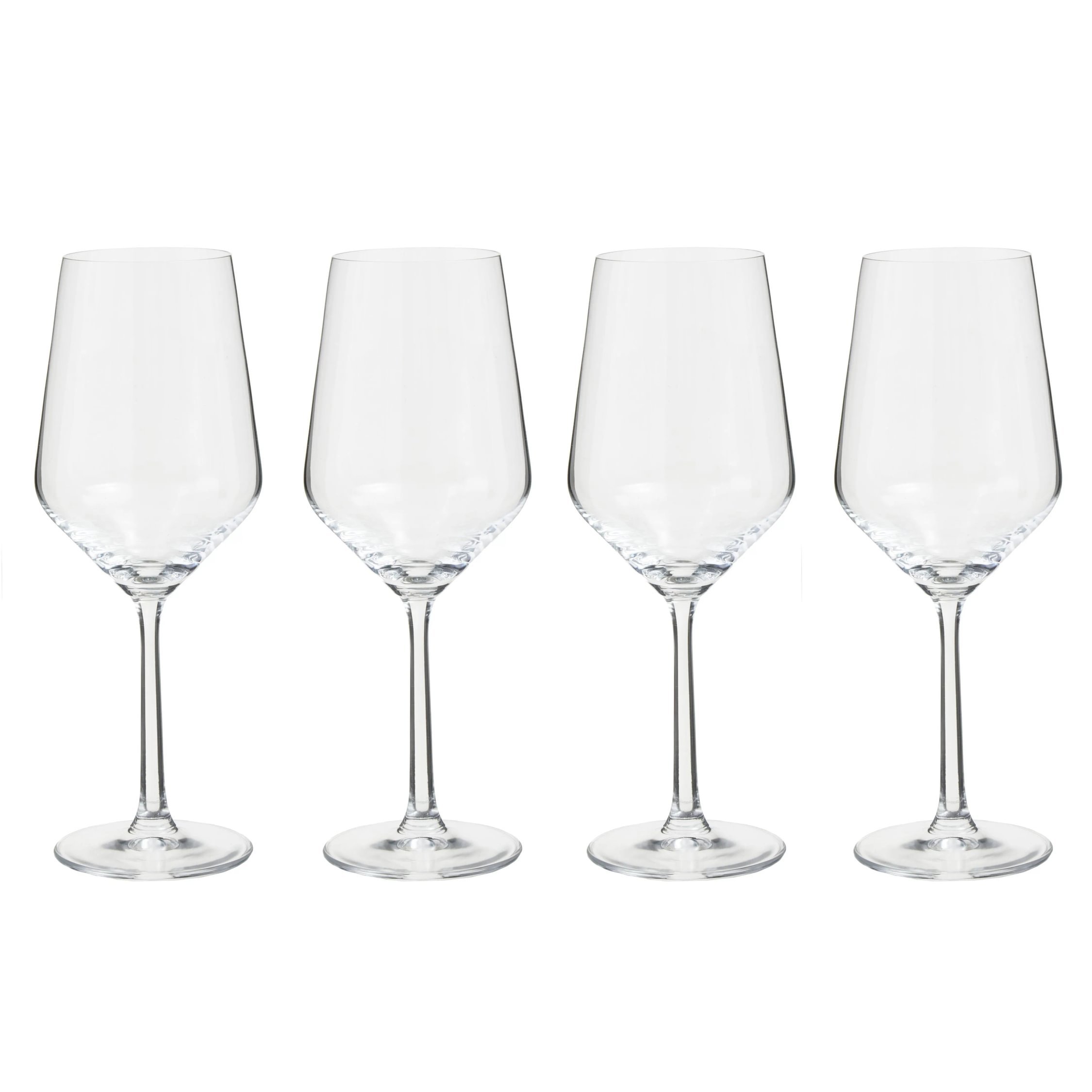 Orsina Ada Set of 4 Crystal Wine Glasses – Clear