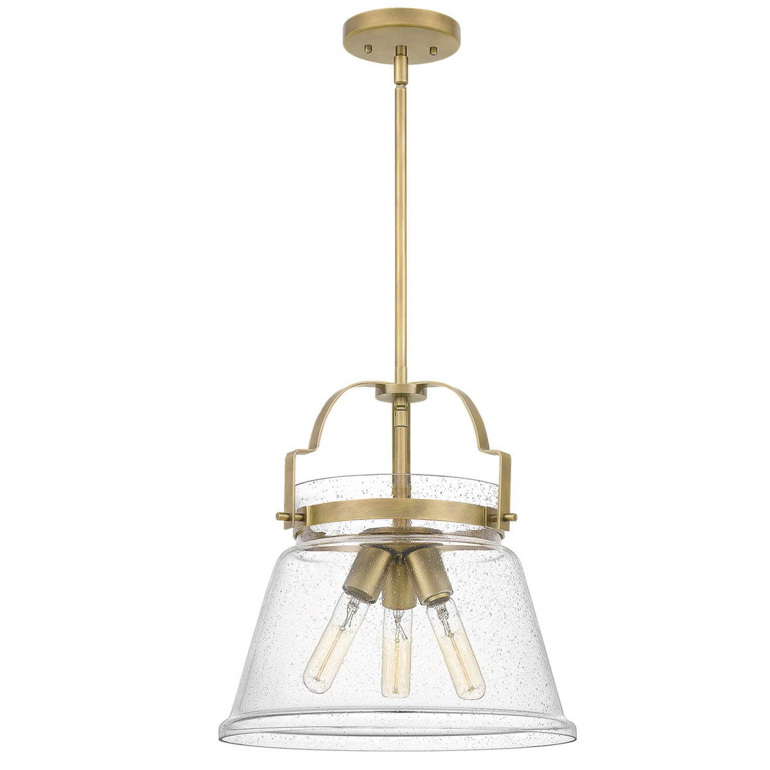 Elstead Quoizel 3 Arm Pendant Light - Weathered brass