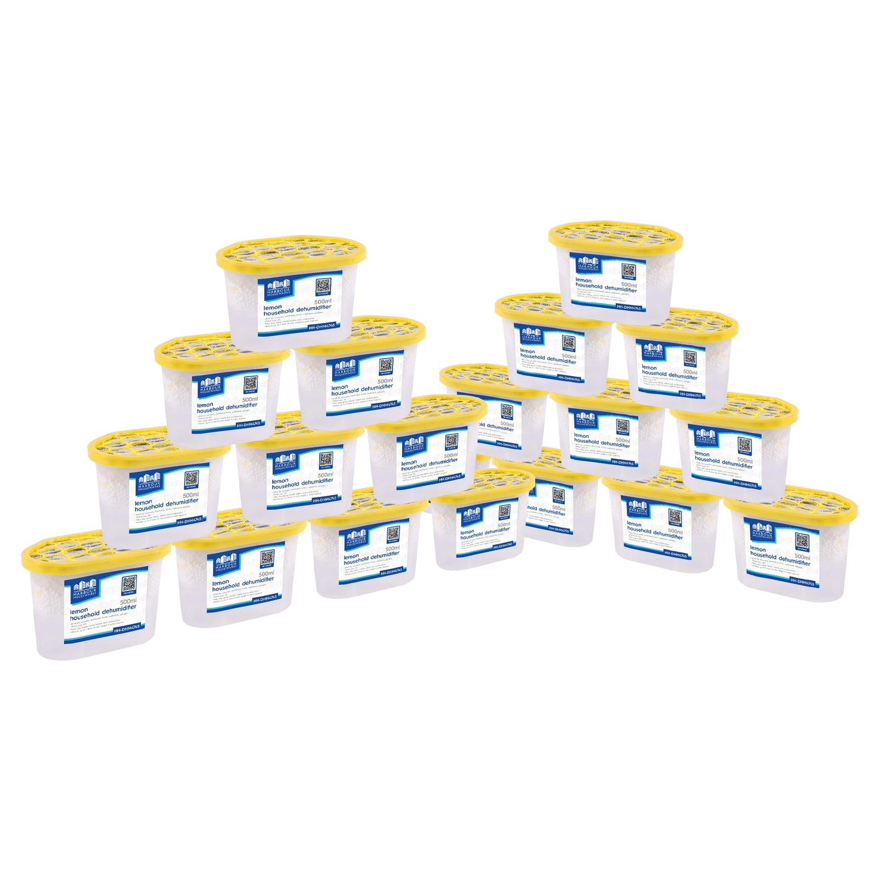 Harbour Housewares Interior Dehumidifiers - Lemon - Pack of 20 - 500ml