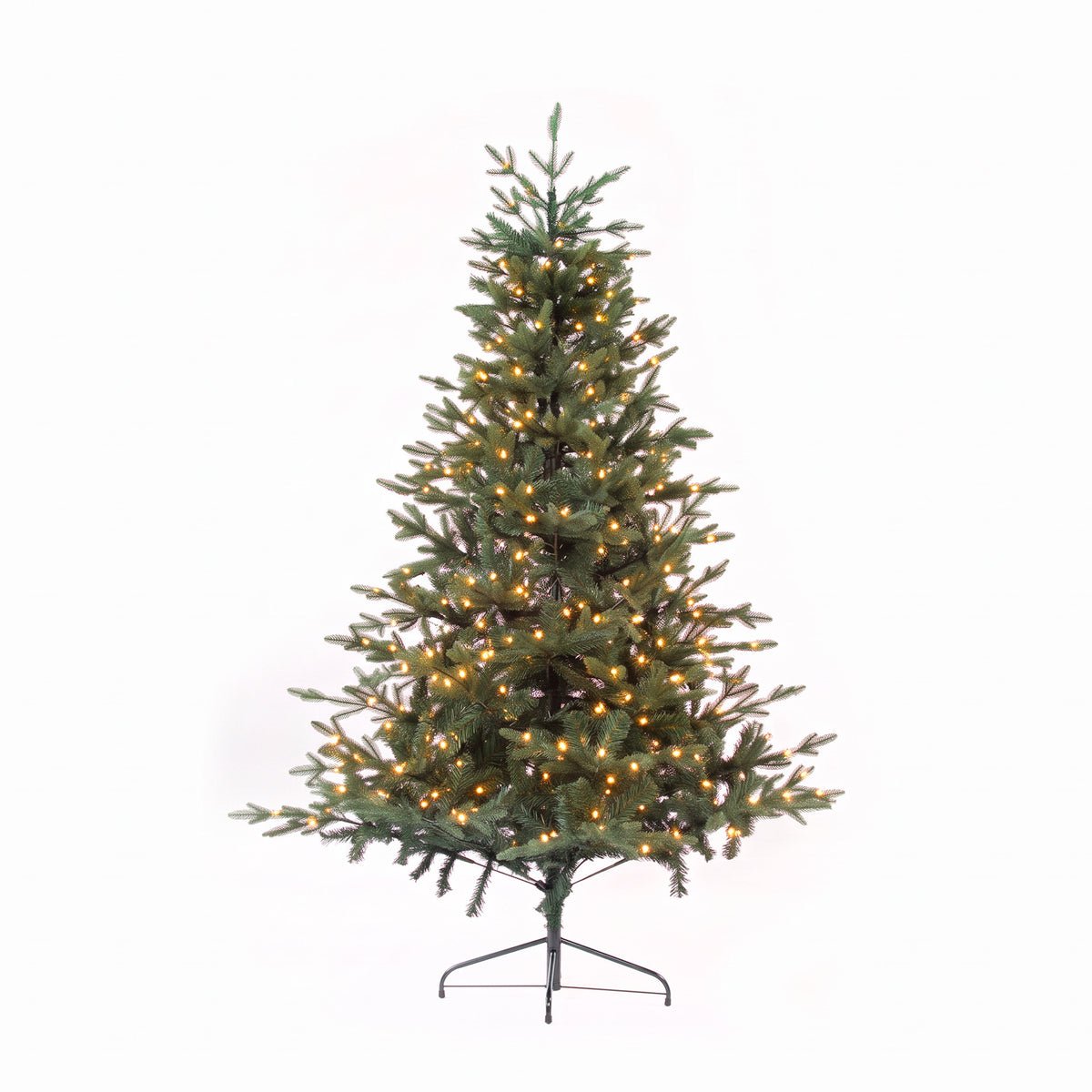 Dellonda 6ft Pre-Lit Christmas Tree with 270 Warm LED Lights - Green