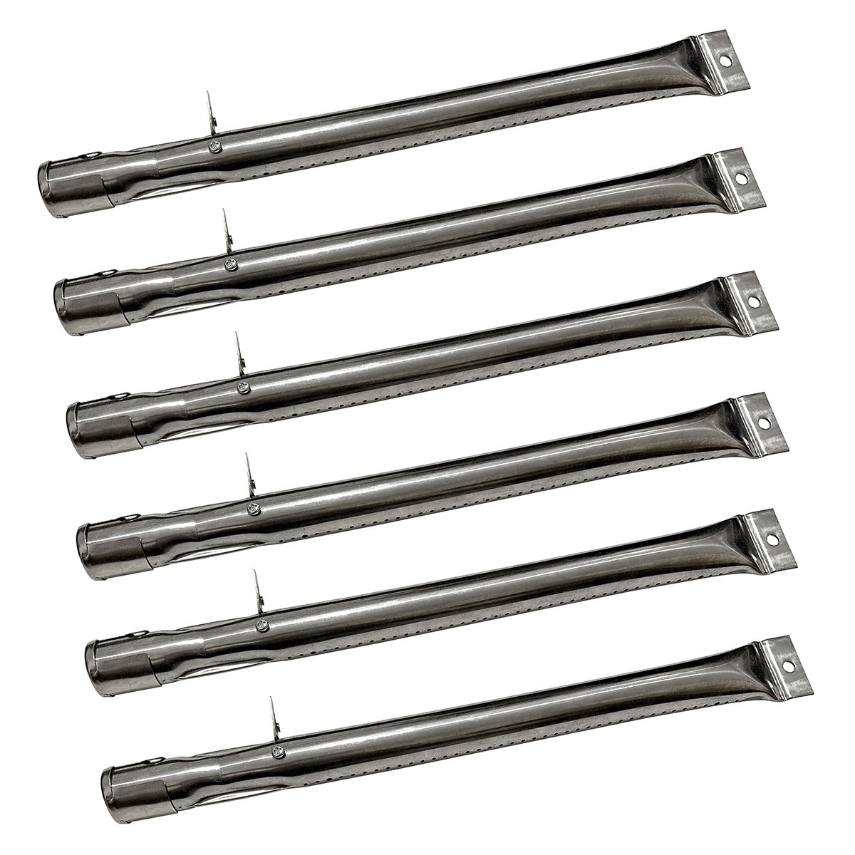 Charles Bentley Set of 6 Ottimo Gas BBQ Burner Set - Silver