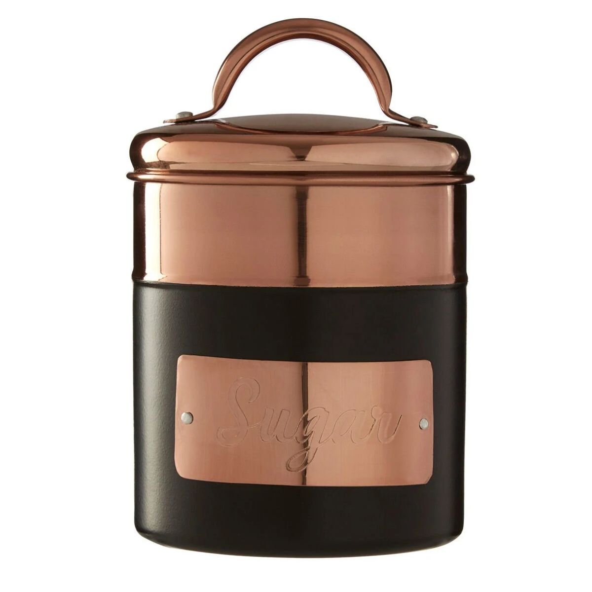 Orsina Prescott Charcoal And Copper Tea Canister