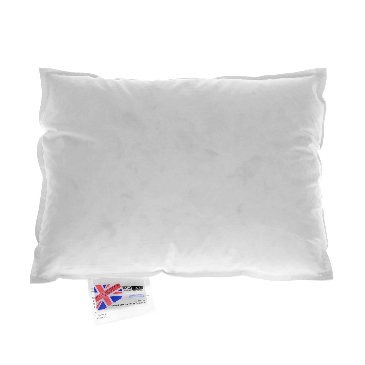 Homescapes Goose Feather and Down Cushion Pad Insert -  40 x 30 cm