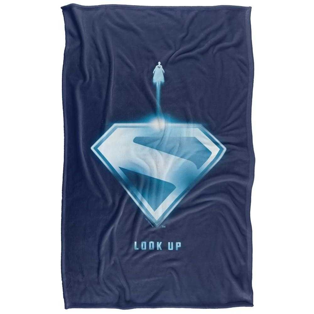 Superman 2025 Look Up Shield Soft Touch Blanket - 152cm x 127cm