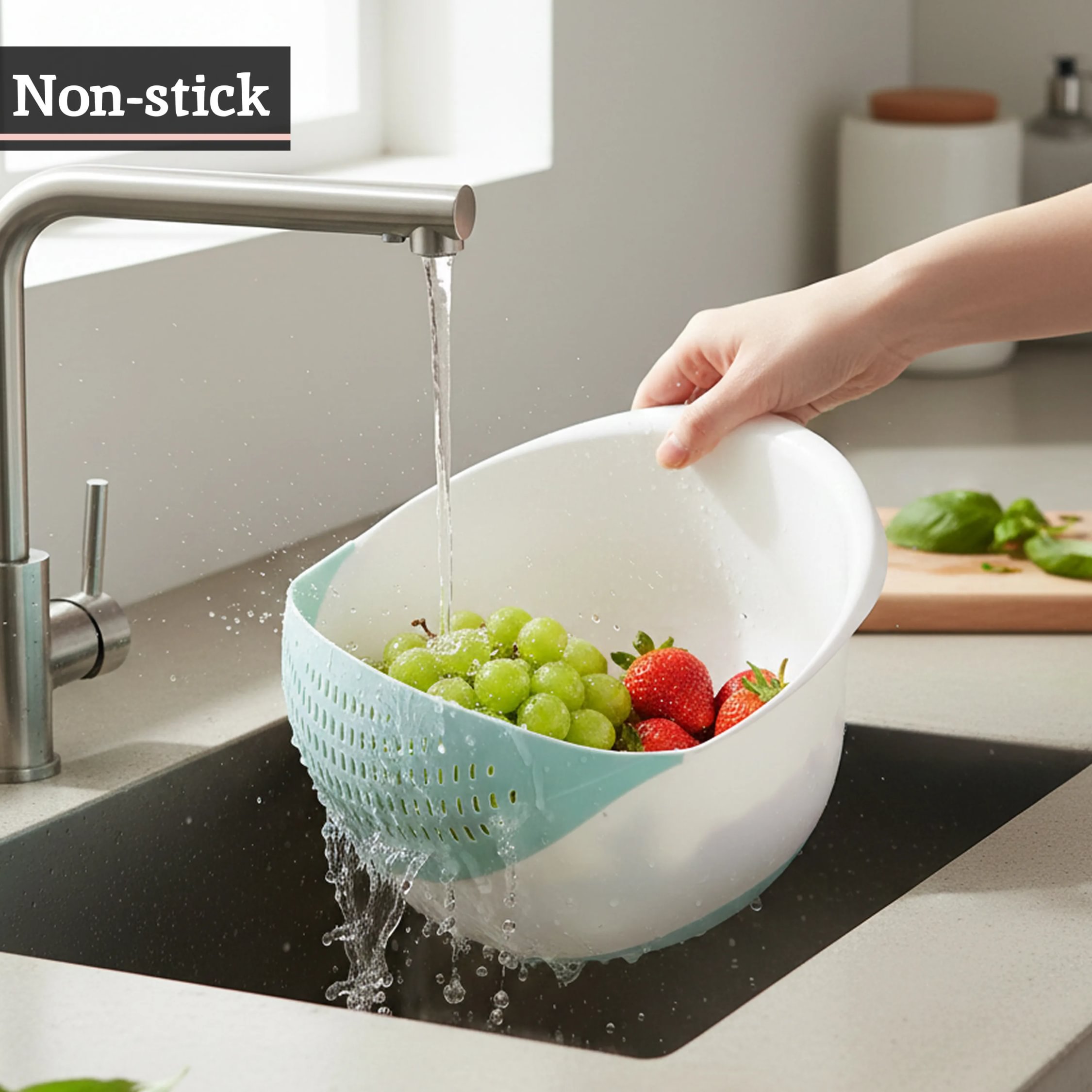 Orsina Elon 4-Litre Strainer – Green and White