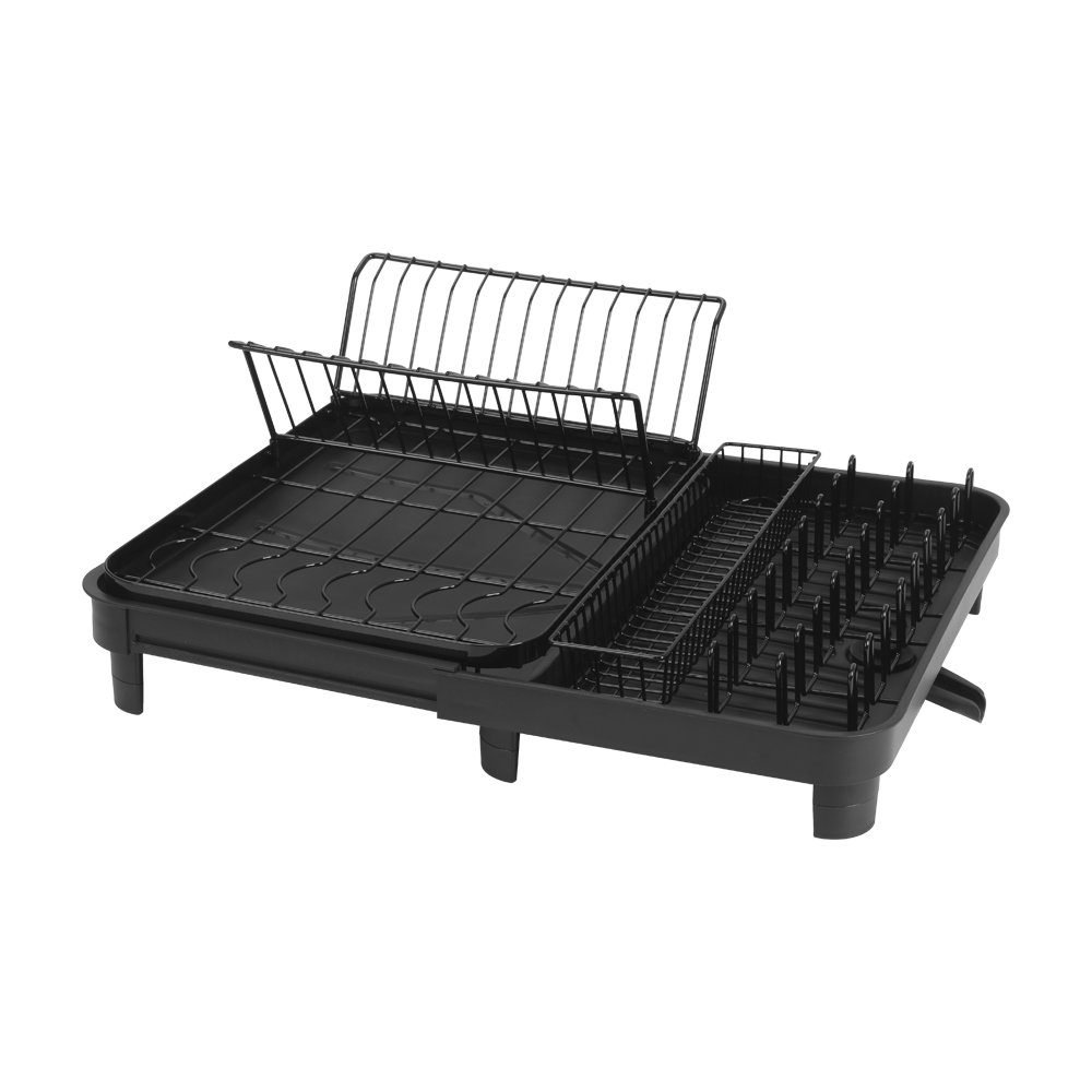 Living and Home Extendable Dish Rack - Black