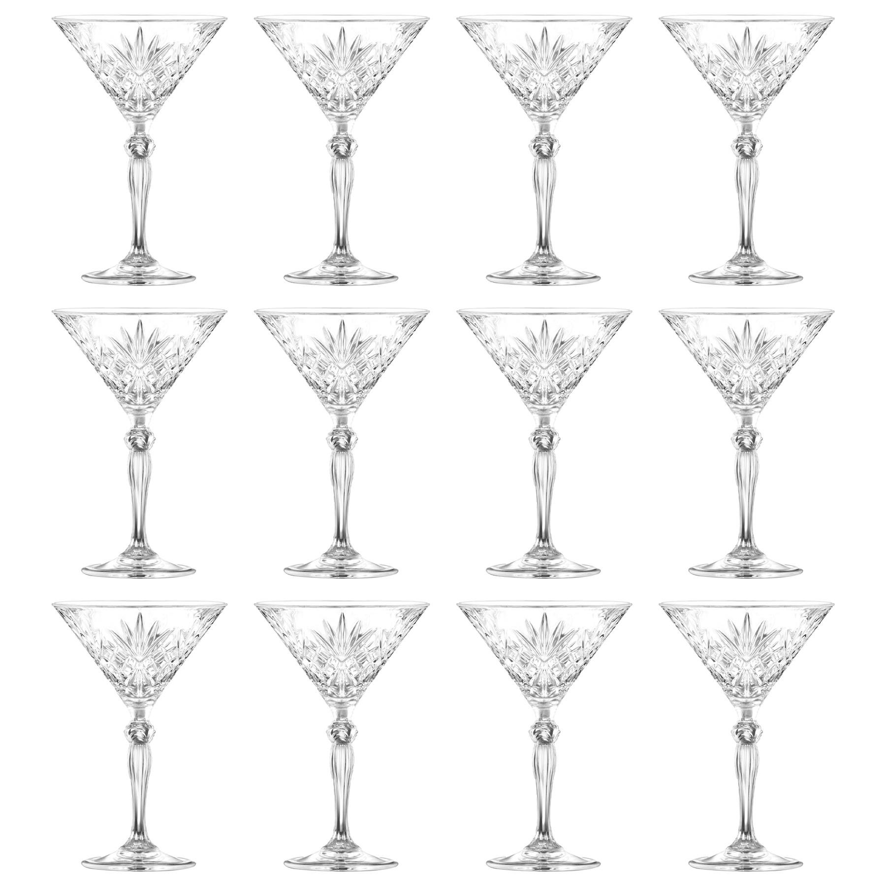 RCR Crystal Melodia Martini Glasses 210ml - Pack of 12