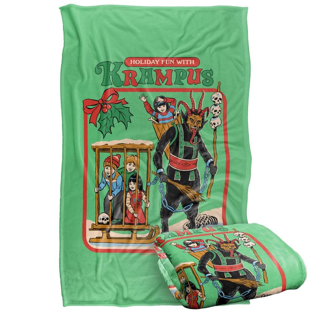 Steven Rhodes Fun With Krampus Soft Touch Blanket - 152cm x 127cm