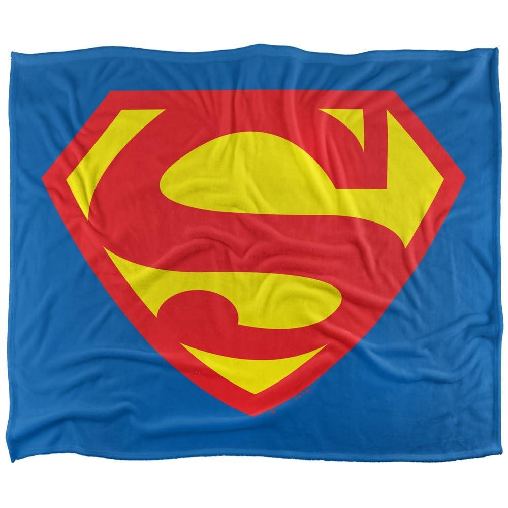 Superman 1955 Shield Blanket - 147cm x 91cm